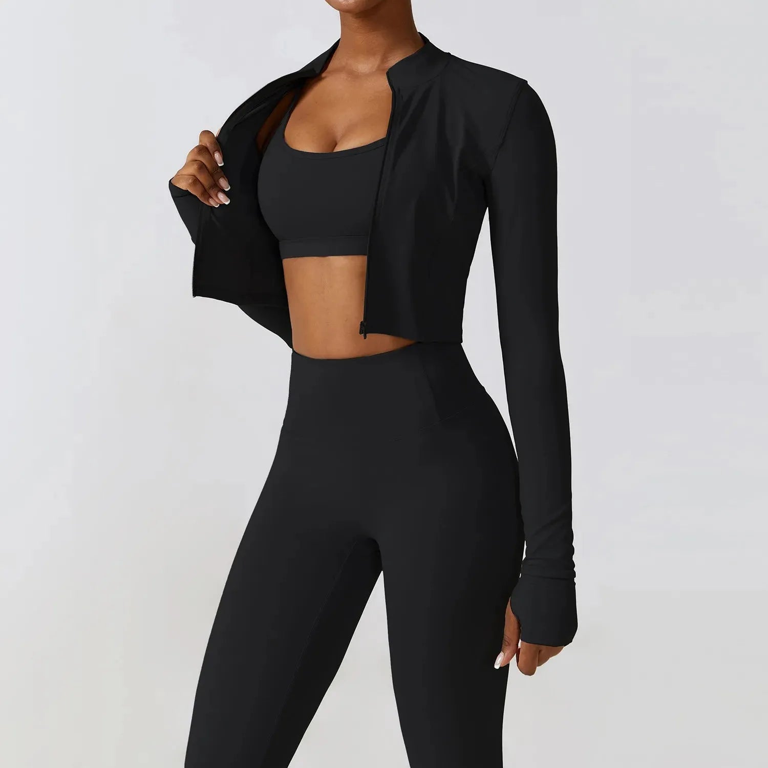 Women's 2/3-Piece Workout Outfits - High Waist Yoga Pants & Stretch Sports Bra Set - Gym, Running & Fitness Activewear - Perfect for Yoga, Pilates & Home Workouts