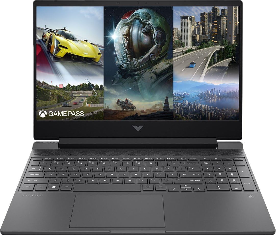 HP Victus 15 Gaming Laptop (2024) - AMD Ryzen 5 7535HS 6-Core, Radeon RX 6550M 4GB GPU, 8GB DDR5 RAM, 512GB SSD, 15.6