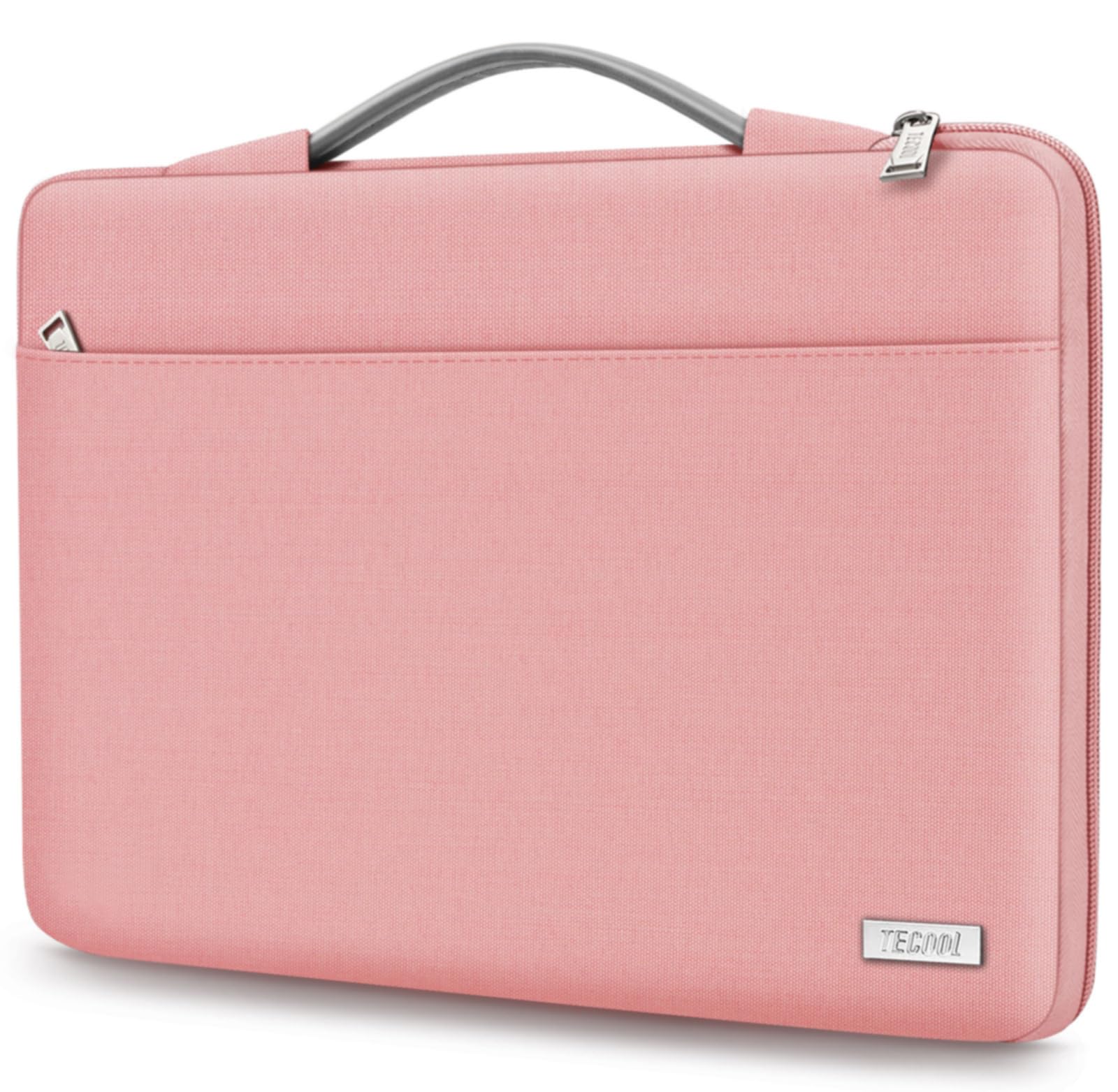 TECOOL 13.3 Inch Laptop Sleeve Case for MacBook Air 13/13.6 (M3/M2/M1 2024-2010) & MacBook Pro 14/13 (M4/M3/M2/M1 2024-2012) - Protective Pink Laptop Bag for Travel, Work & School