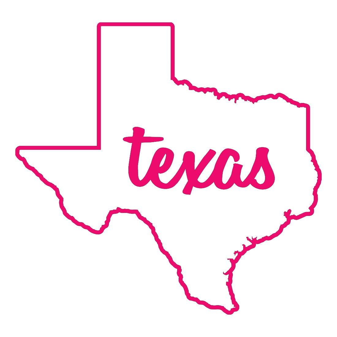 Premium Texas State Map Vinyl Decal Stickers (Set of 2) - Waterproof, Durable for Laptop, Phone, Helmet, Car, Mug & Wall Decor - Perfect for Home, Office & Travel Enthusiasts