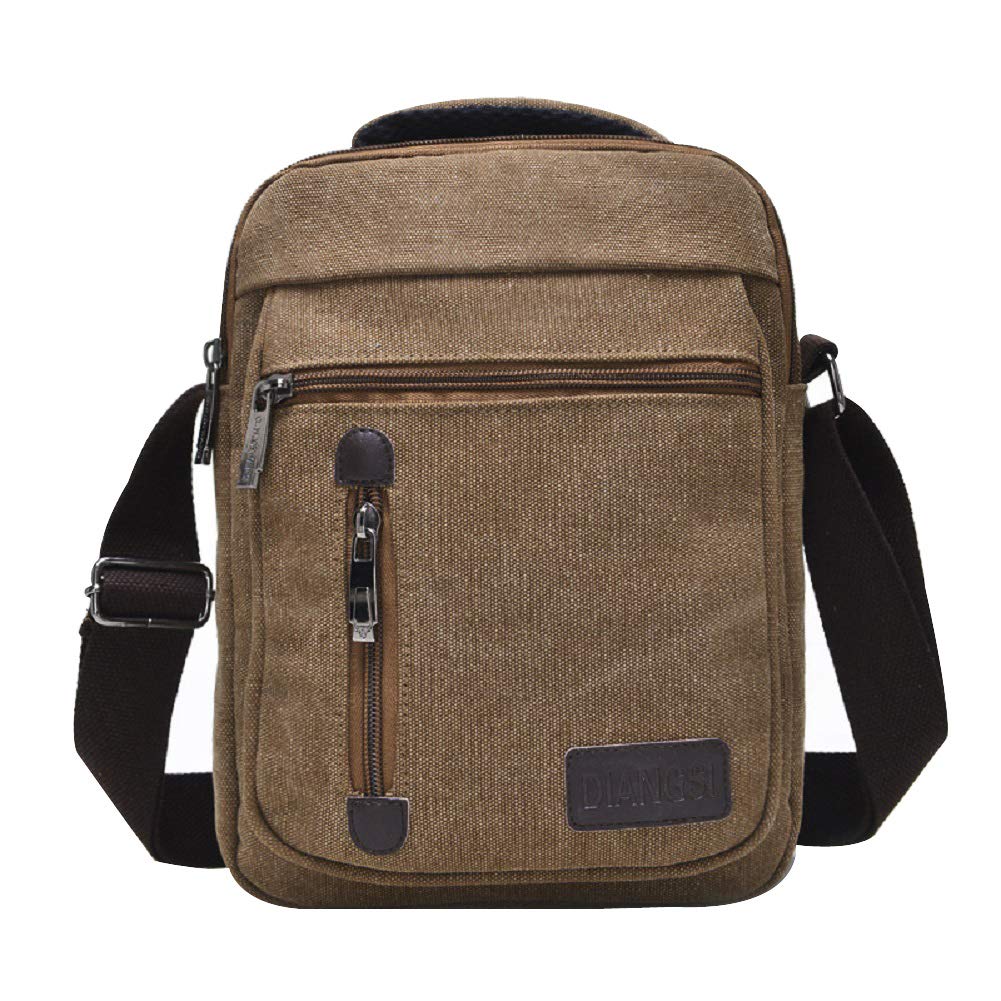 **ZJINGZ Canvas Crossbody Shoulder Purse - Stylish Everyday Satchel & Messenger Bag for Women, iPad Travel Bag - Perfect for Work, School & Travel**