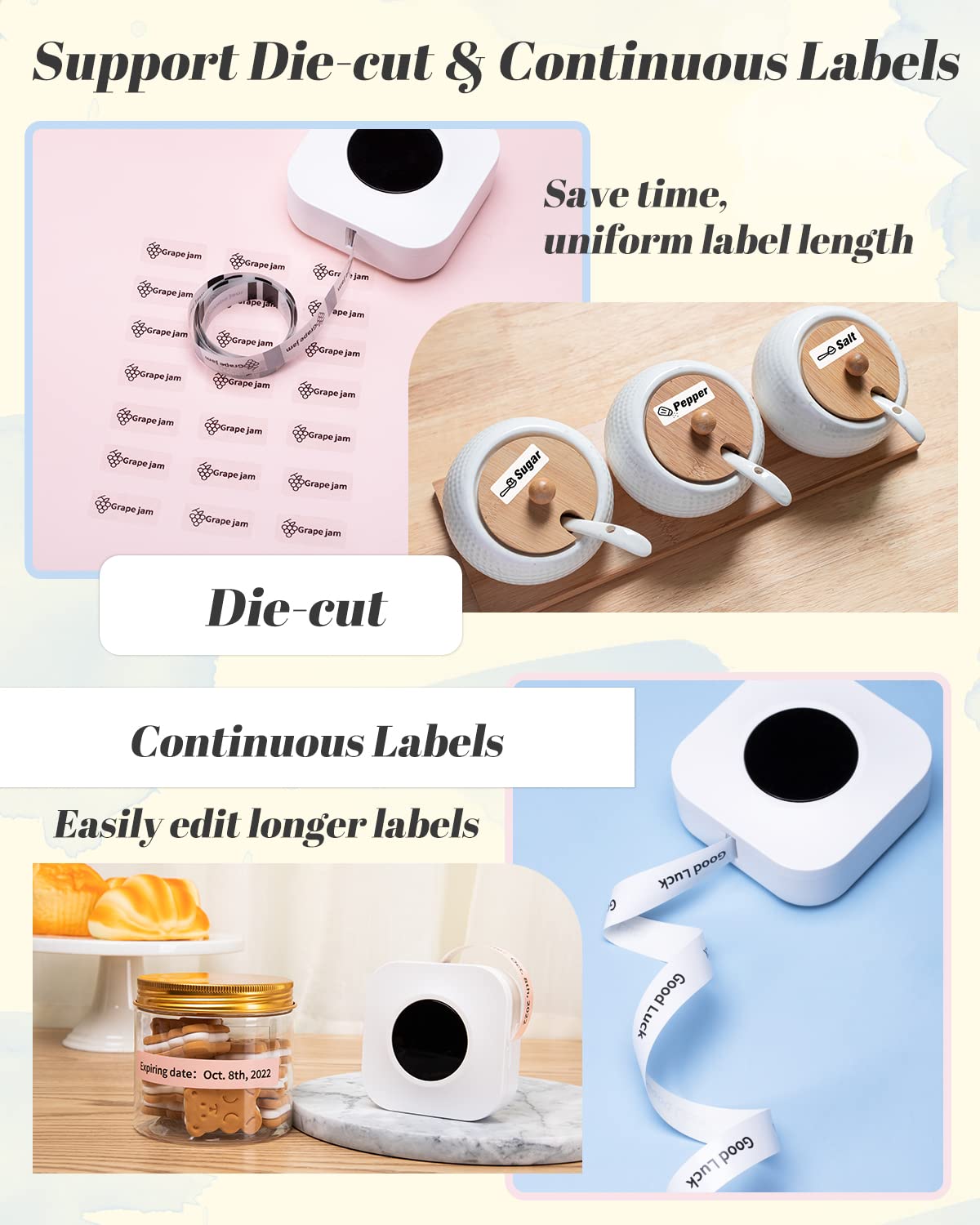 Phomemo Q30S Mini Bluetooth Label Maker - Wireless Handheld Thermal Label Printer for Home, Office, Organization & Storage | Compact Design, Easy to Use for Pantry, Closet, School Supplies & Craft Organization (Green)