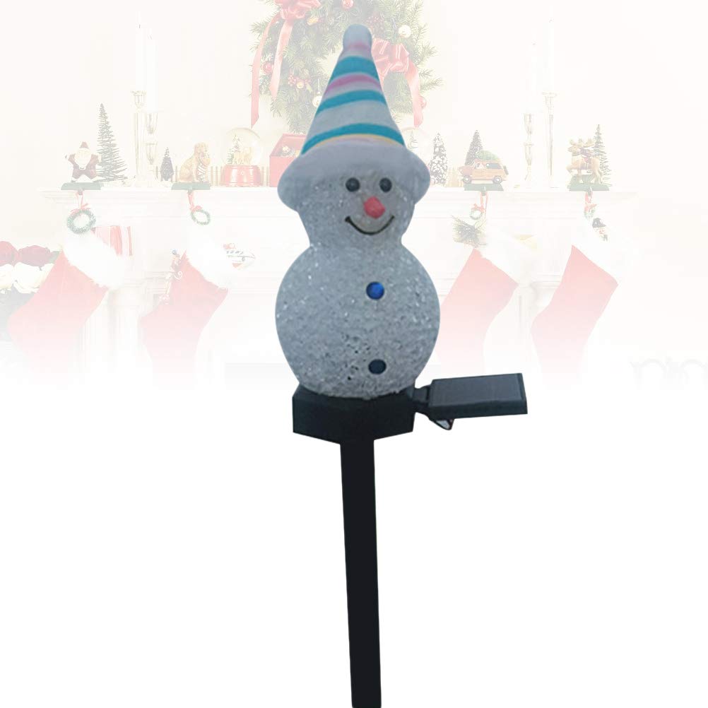 ABOOFAN Solar Snowman Pathway Lights - Outdoor Christmas Decoration with Solar Panel for Garden, Patio, and Walkway | Weatherproof Holiday Lighting for Yard, Lawn, and Driveway