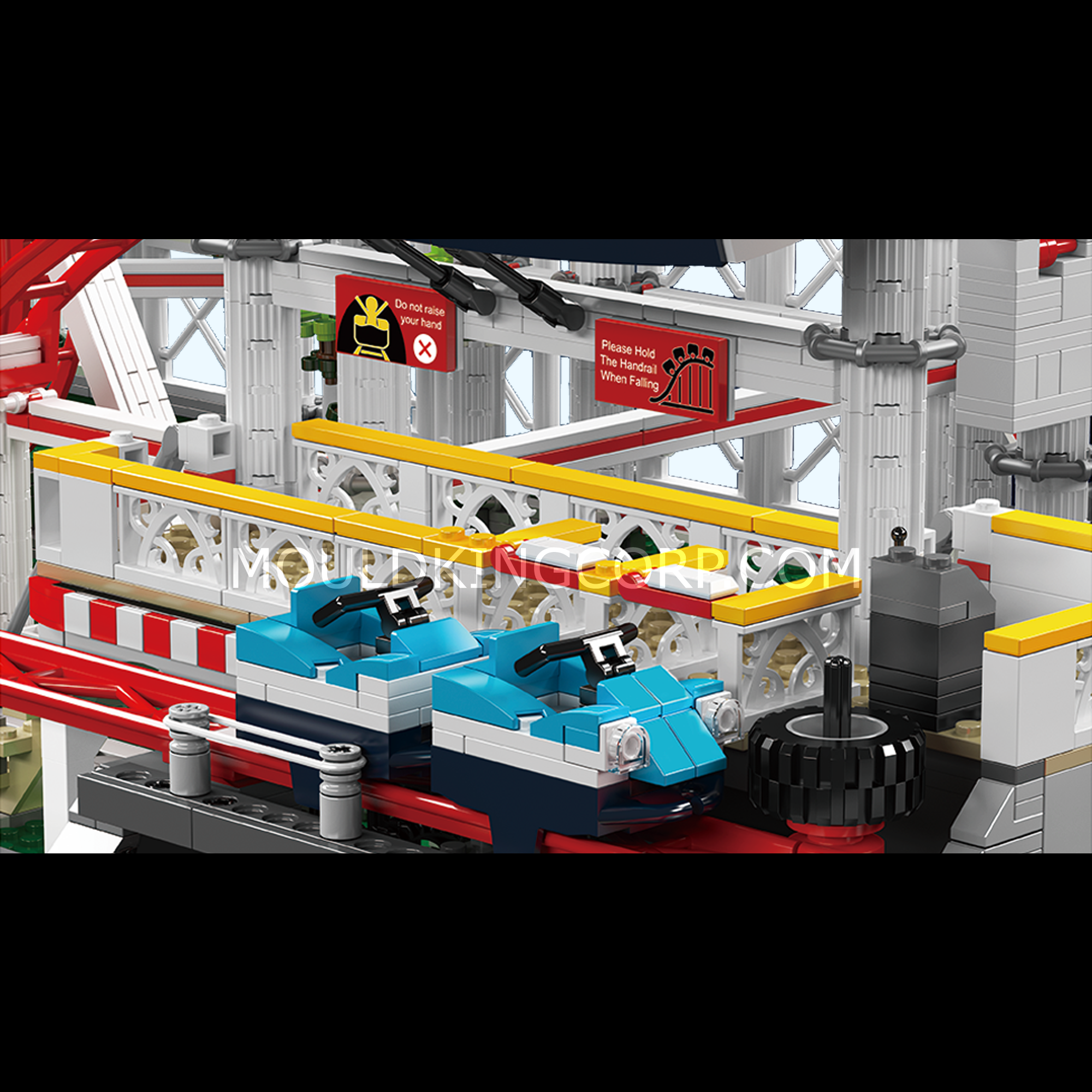 MOULD KING 11014 Motorized Roller Coaster Building Set - 3,646 Piece STEM Toy for Adults & Teens | DIY Model Kit for Home Decoration, Gift & Educational Play