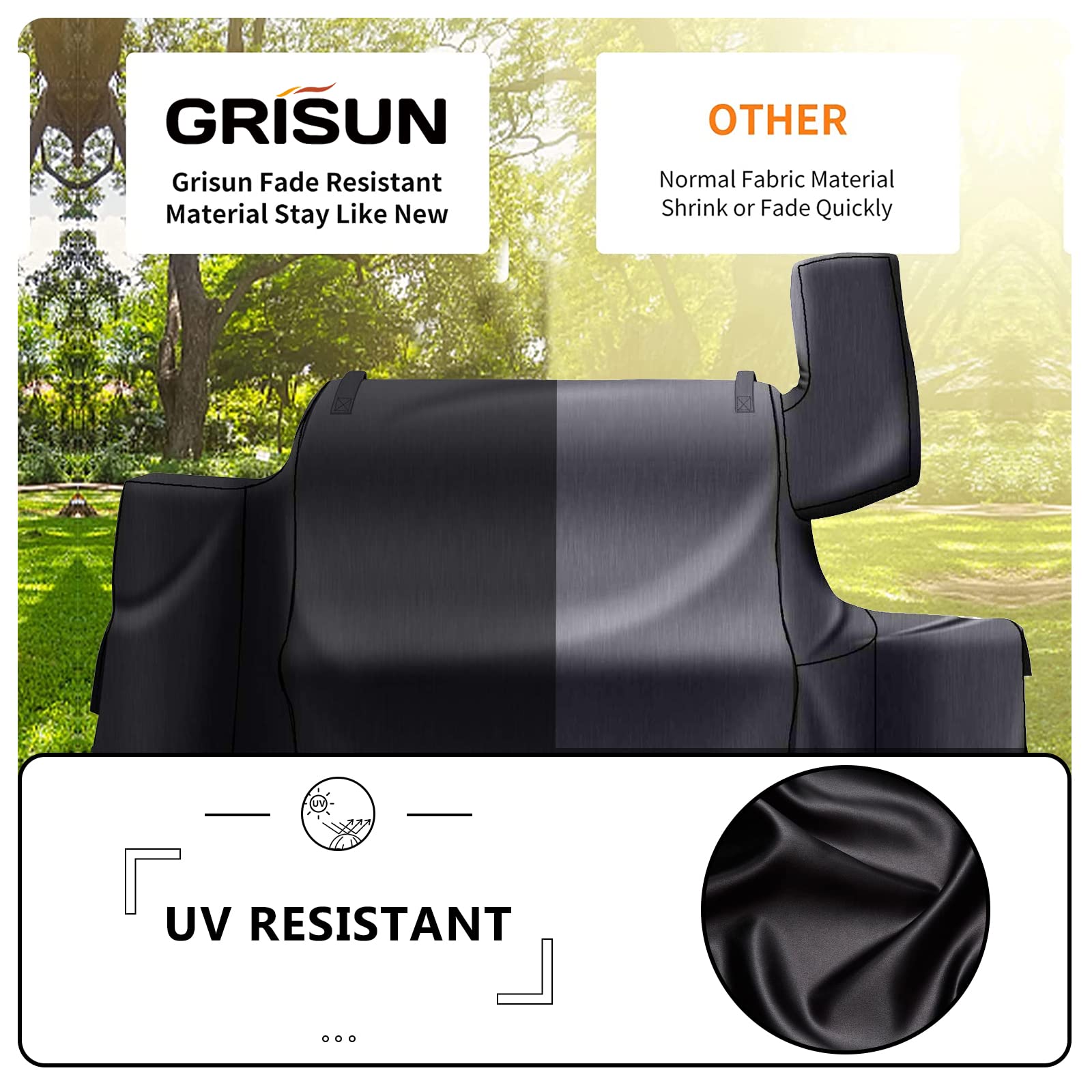 GRISUN Stainless Steel Grill Rack & Cover for Green Mountain Daniel Boone Pellet Grill - Perfect for Prime WiFi Models - Ideal for Backyard BBQs, Camping & Outdoor Cooking