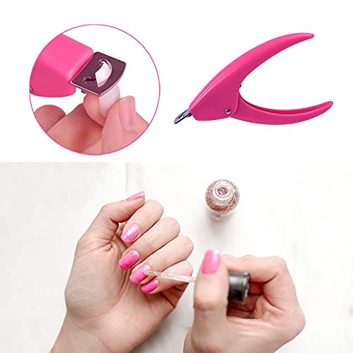 FAMEZA Professional Acrylic Nail Clipper & Trimmer - Precision Fake Nail Cutter for Artificial Nails, Tips & Extensions - Perfect for Salon, Home Manicure & Nail Art DIY