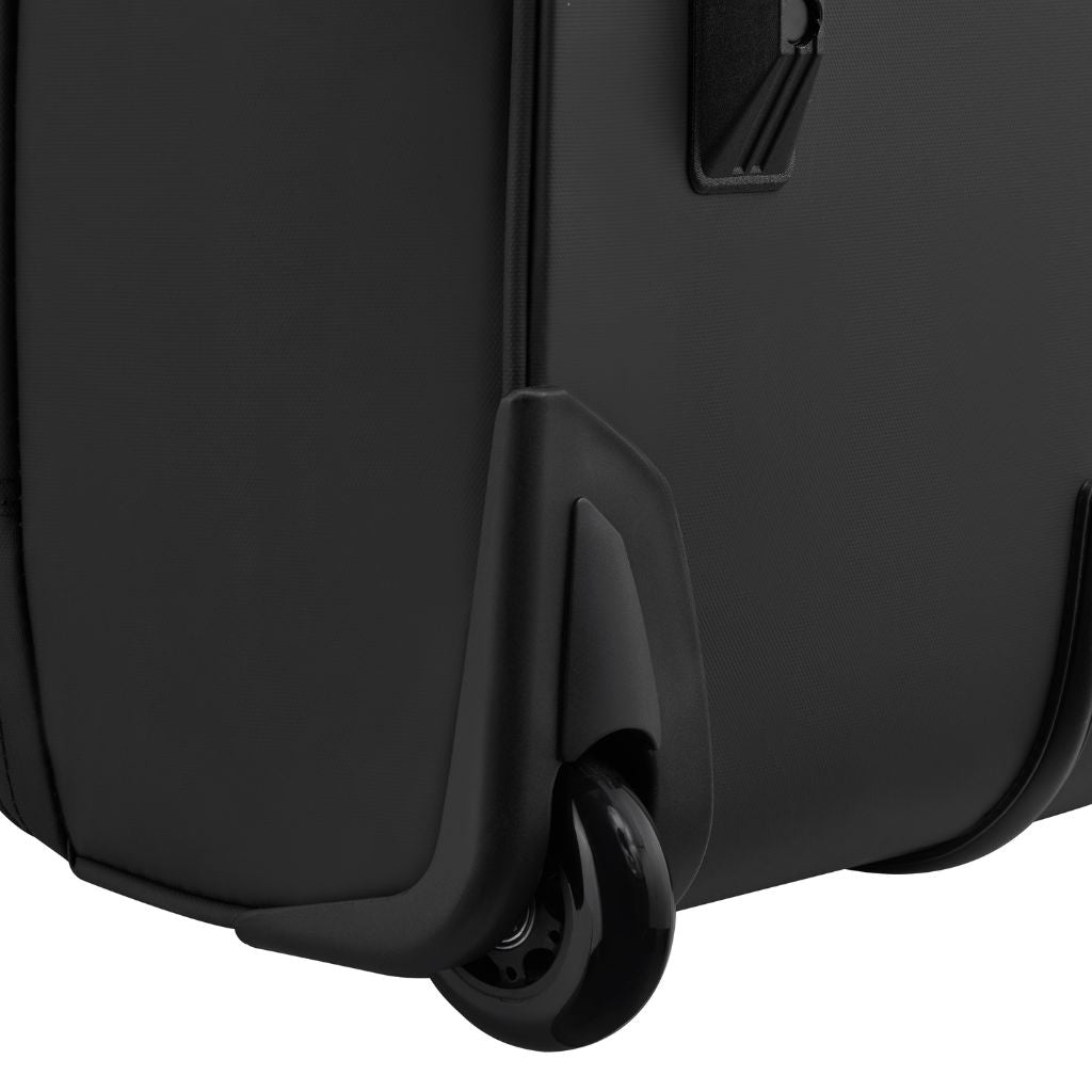 Jeep 2 Wheel 32.5 Inch Rolling Duffle Bag - Black Travel Luggage for Camping, Gym & Weekend Getaways | Heavy Duty Spinner Suitcase with Smooth Wheels
