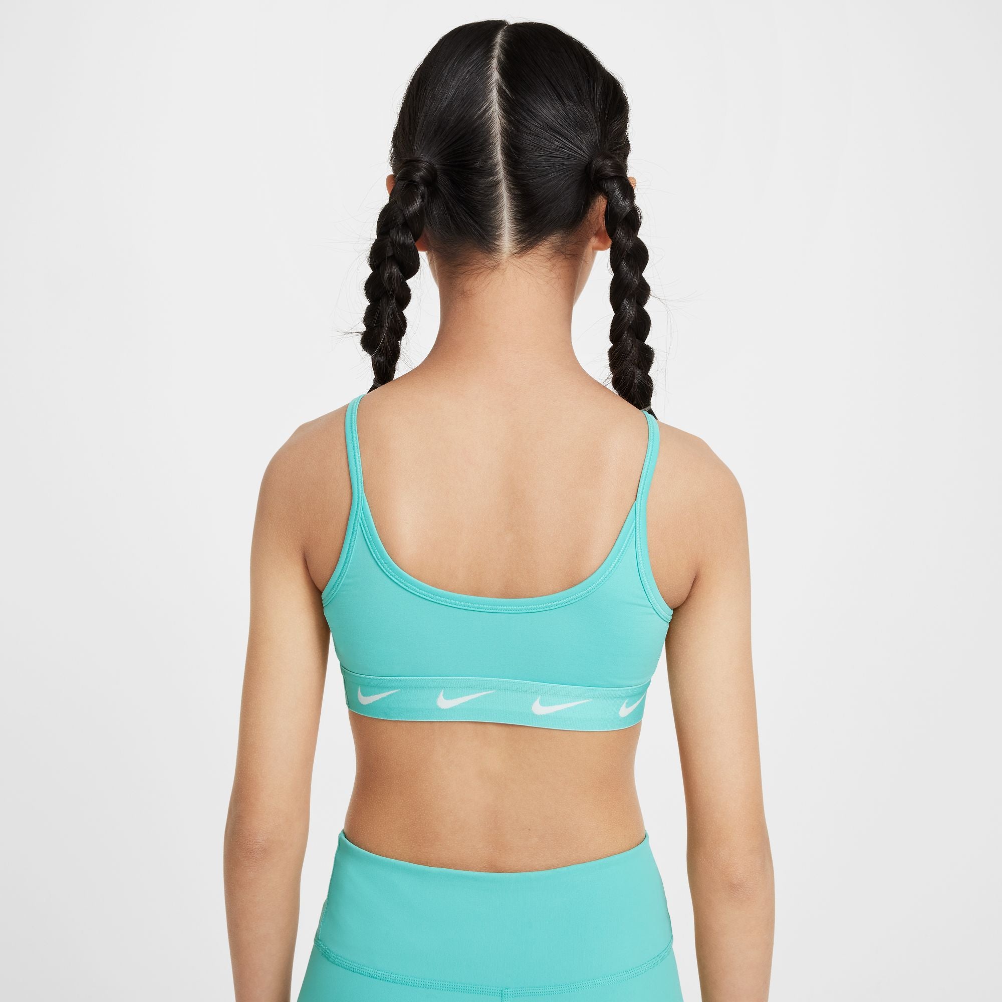 Girls' Nike Dri-FIT Youth Sports Bra - Moisture-Wicking & Supportive for Running, Yoga & Active Play