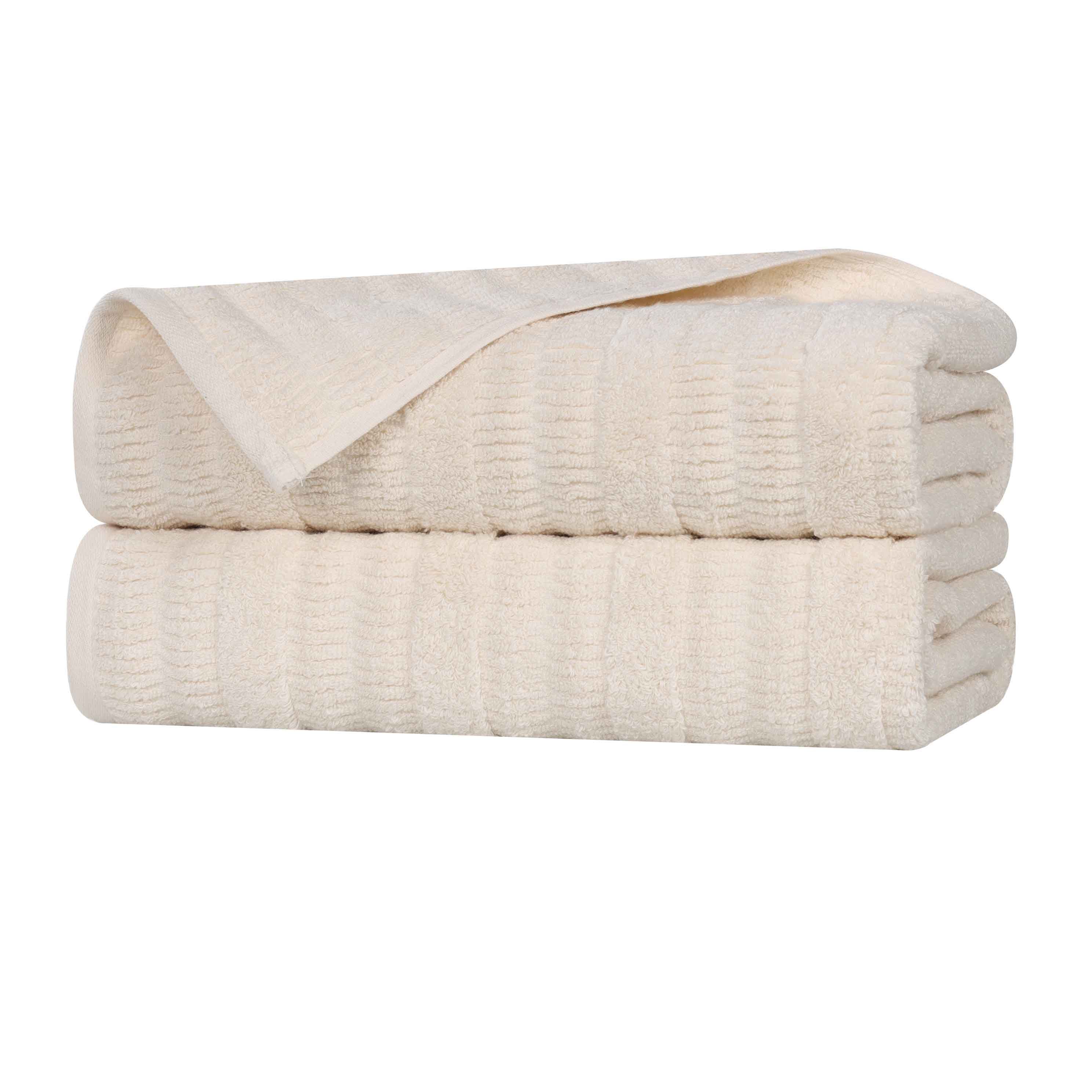 Premium Mika Smart Twist Cotton Bath Sheets - Ultra Soft & Absorbent, Set of 2 (Grey) - Luxury Spa & Bathroom Essentials for Hotels & Home Use