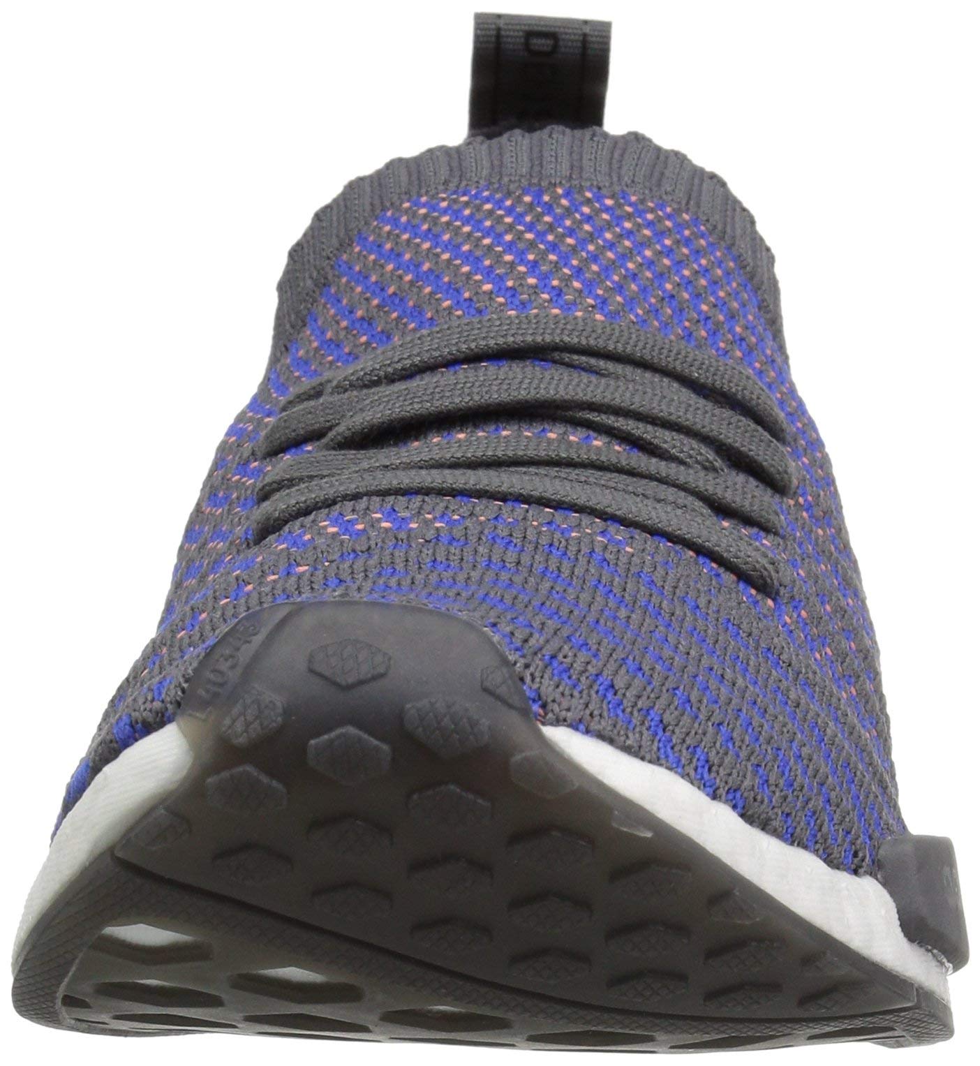 adidas Originals Men's NMD_R1 STLT Primeknit Running Shoes - Hi-Res Blue/Black/Chalk Coral - Size 7.5 | Lightweight & Breathable for Running, Gym Workouts & Casual Wear