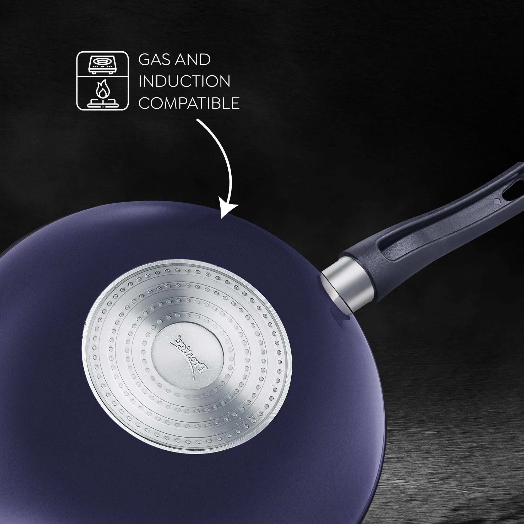 Prestige Ceraglide Ceramic Coating Non-Stick Aluminum Cookware Wok - 28cm (3.3L) Healthy Stir Fry Pan - Perfect for Asian Cooking, Sauteing & Deep Frying