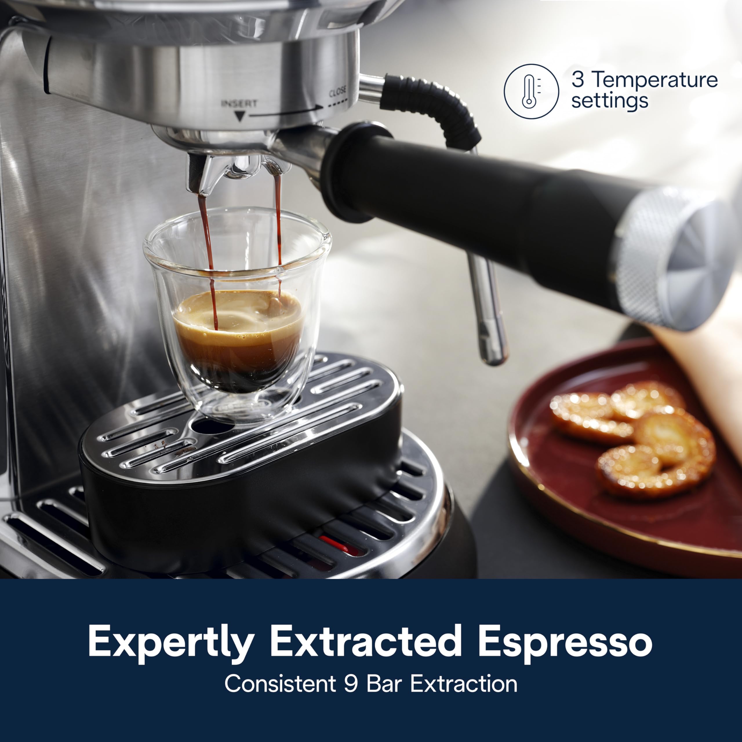 De'Longhi Dedica Maestro Manual Espresso Machine - Premium Home Barista Coffee Maker for Latte & Cappuccino | Perfect for Small Kitchens & Office Use
