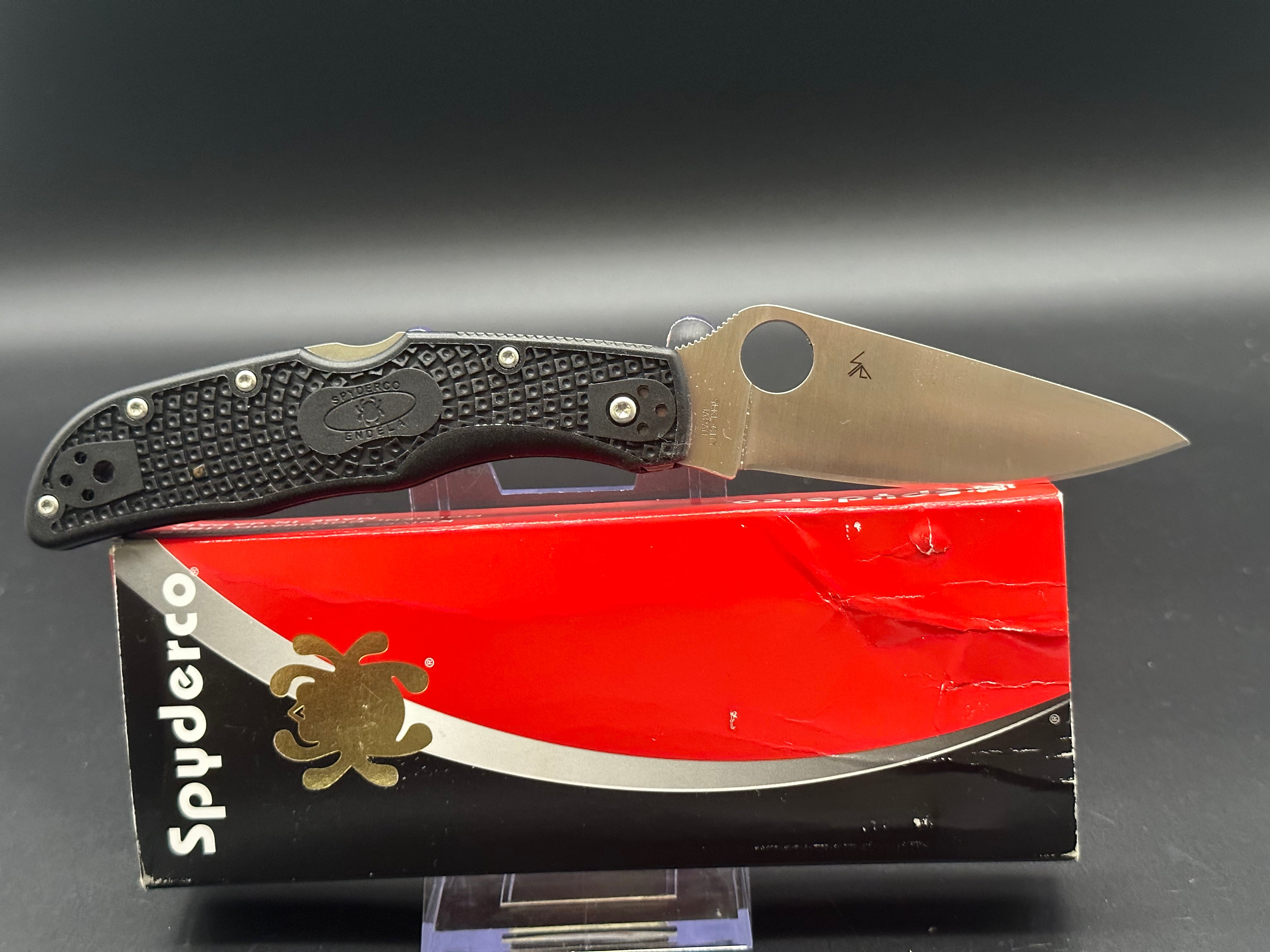 Spyderco Endela FRN Scales Folding Knife with VG-10 Stainless Steel Blade - EDC, Outdoor, Camping & Survival Gear