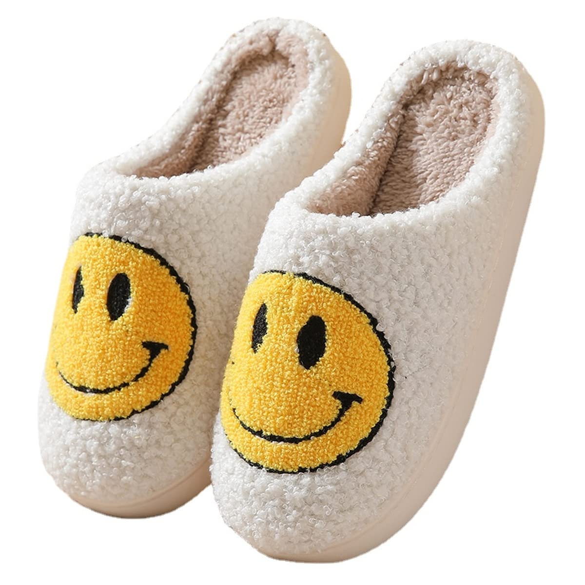 Retro Plush Memory Foam Slippers for Women & Men - Non-Slip Warm House Shoes for Winter Indoor/Outdoor Use - Perfect for Lounging, Home Office & Cold Floors