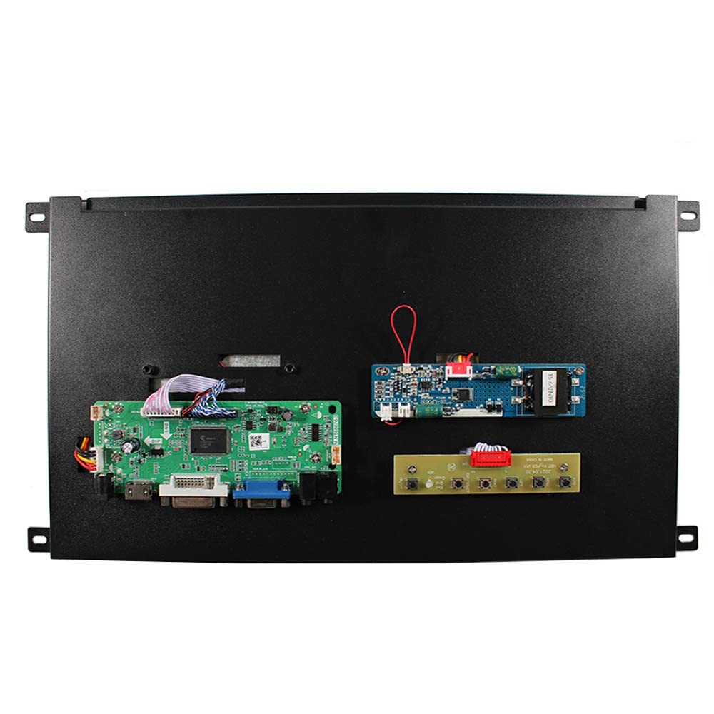 VSDISPLAY 15.6 Inch Industrial Outdoor Monitor - 1920x1080 FHD LCD Screen, 1000 Nits Brightness, HDMI VGA DVI Ports, Metal Enclosure - Ideal for Digital Signage, Kiosks, and Harsh Environments