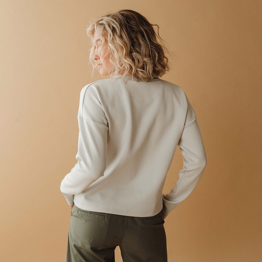Brighton Women's Stone Pullover Sweater - Cozy Knit Top for Fall & Winter | Perfect for Casual Outfits, Office Wear & Layering
