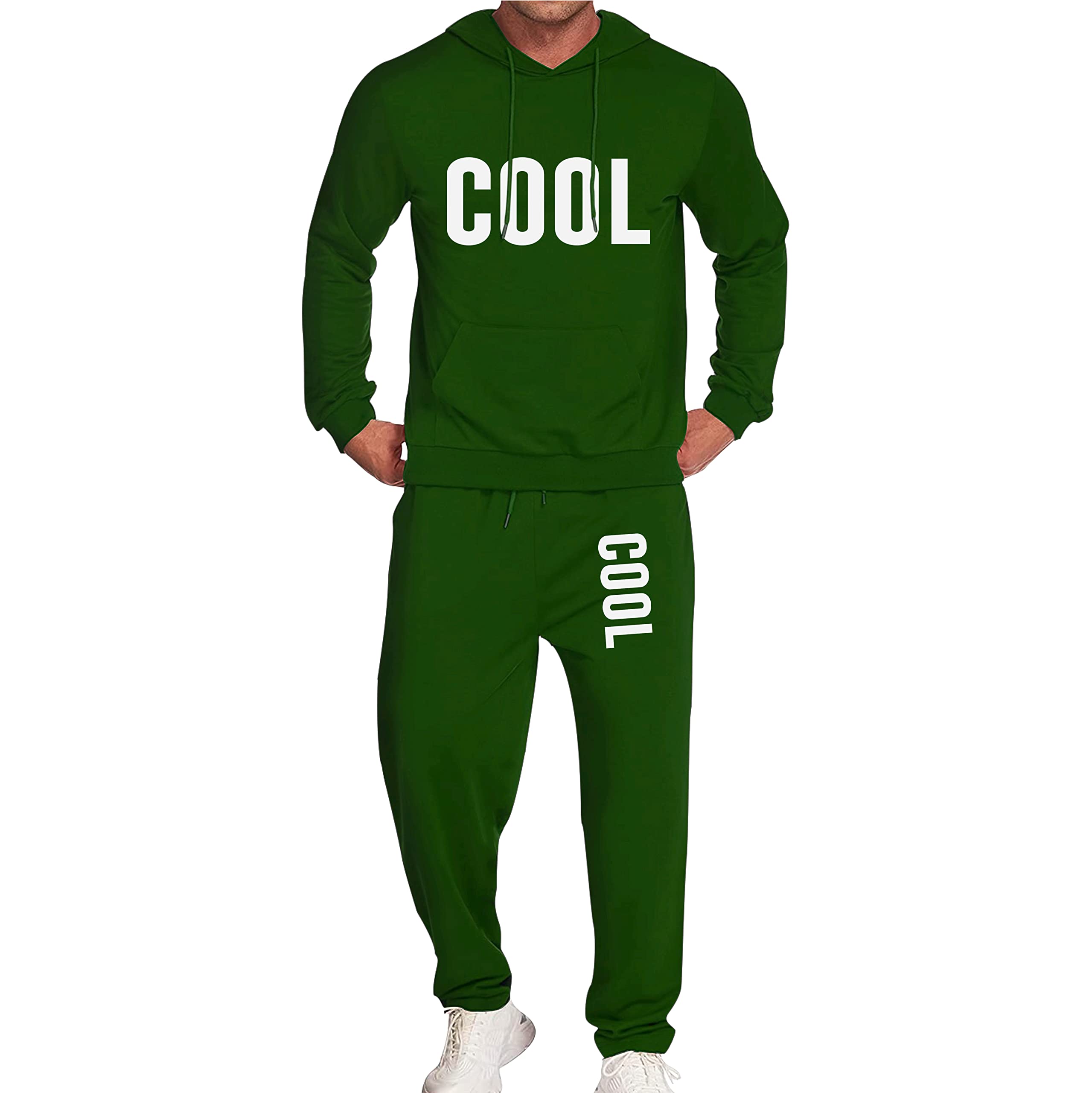 Men's Athletic Tracksuit Set - 2 Piece Casual Jogging Outfit for Running, Gym & Lounge Wear - Comfortable Sweatsuit for Men