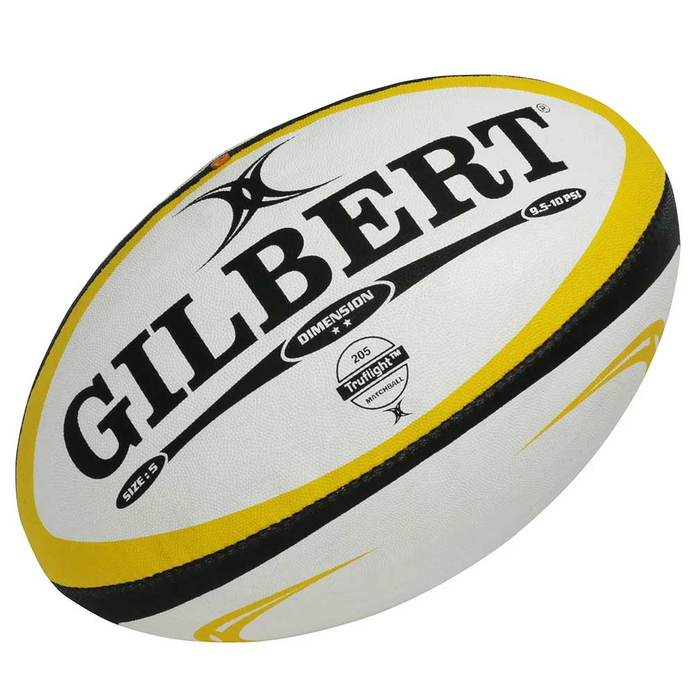 Gilbert Dimension Match Rugby Ball - Official Size & Weight for Training & Matches | Perfect for Rugby Practice, Games, and Sports Enthusiasts