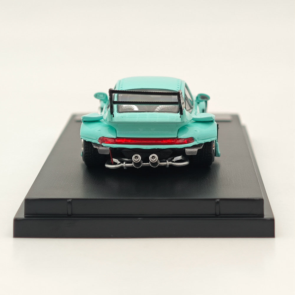 1:64 Scale SW Green Luminous RWB 993 Tomianki Racing Sports Classic Diecast Model Car - Perfect for Collectors, Display & Racing Enthusiasts