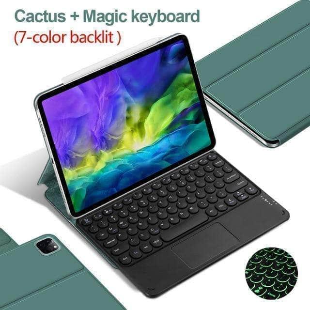 Magnetic Bluetooth Keyboard Case for iPad - Ultra-Slim & Wireless Keyboard Cover with Multi-Device Connectivity - Perfect for Work, Travel & Home Office Use