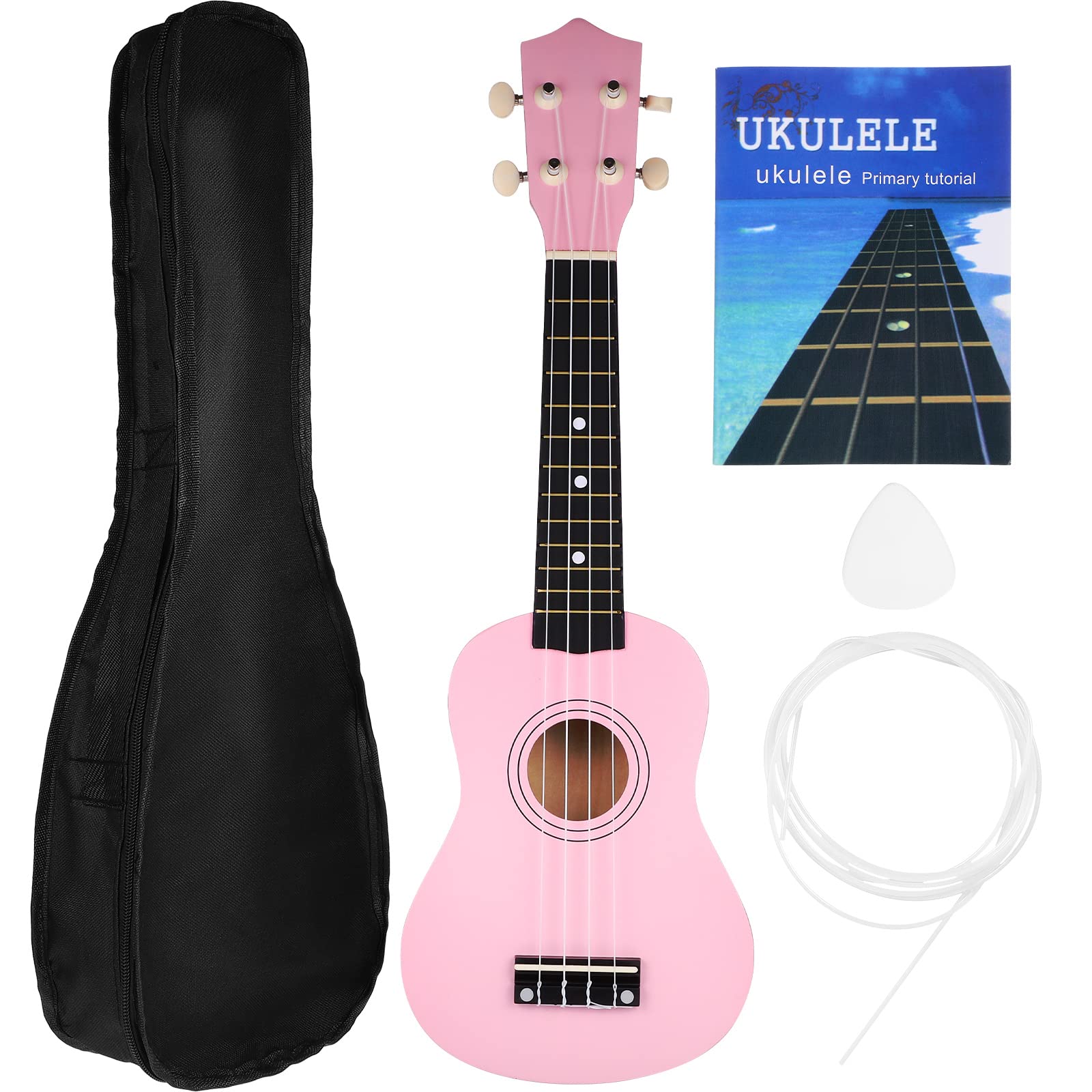 Milisten Soprano Ukulele for Kids & Beginners - 21 Inch Basswood Acoustic Small Guitar with Gig Bag, Spare Strings, Pick & Manual | Perfect for Music Lessons, Travel & Family Entertainment