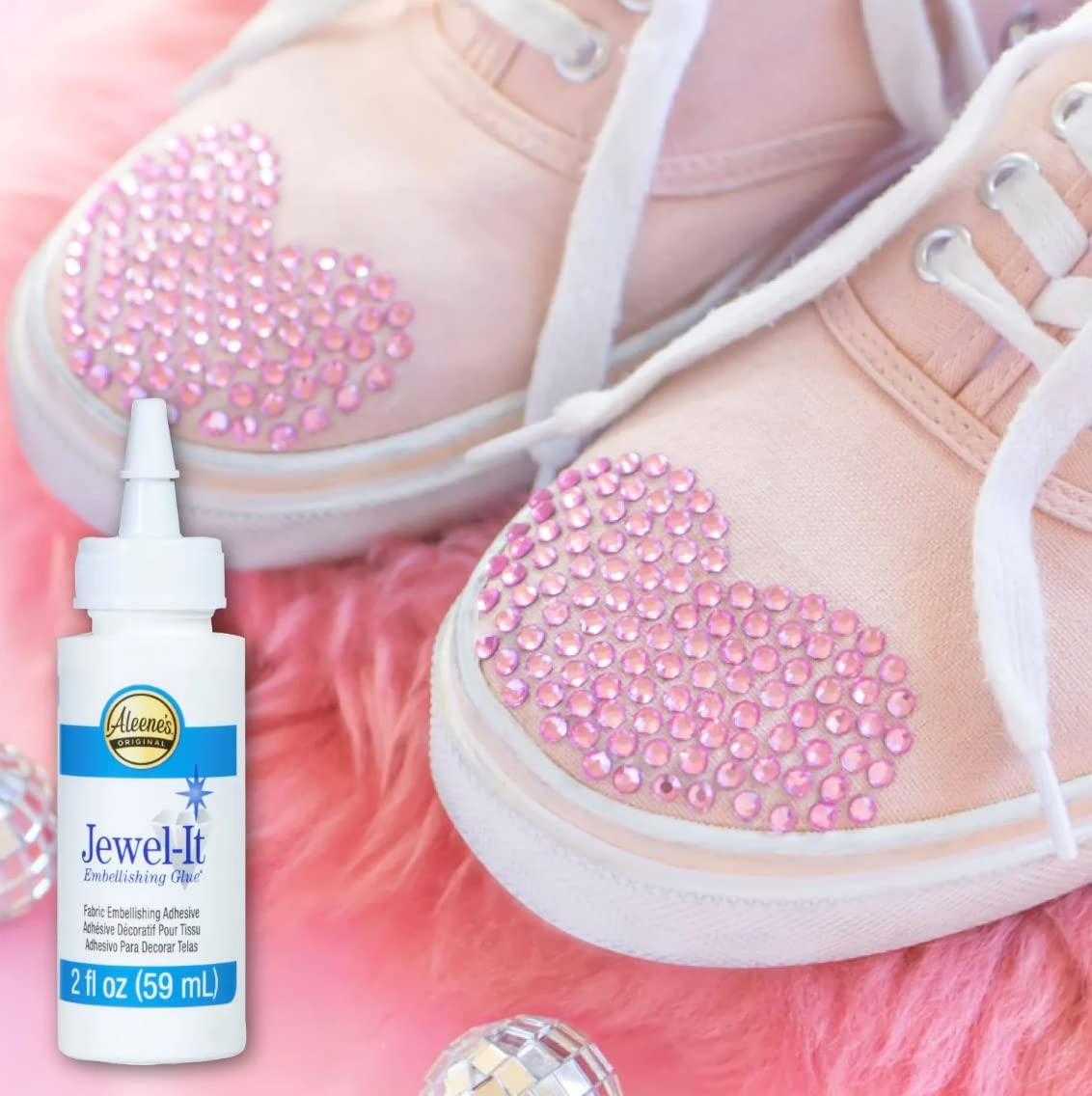 Jewel-It Fabric Glue 2oz with Accessories for DIY Crafts & Jewelry Making