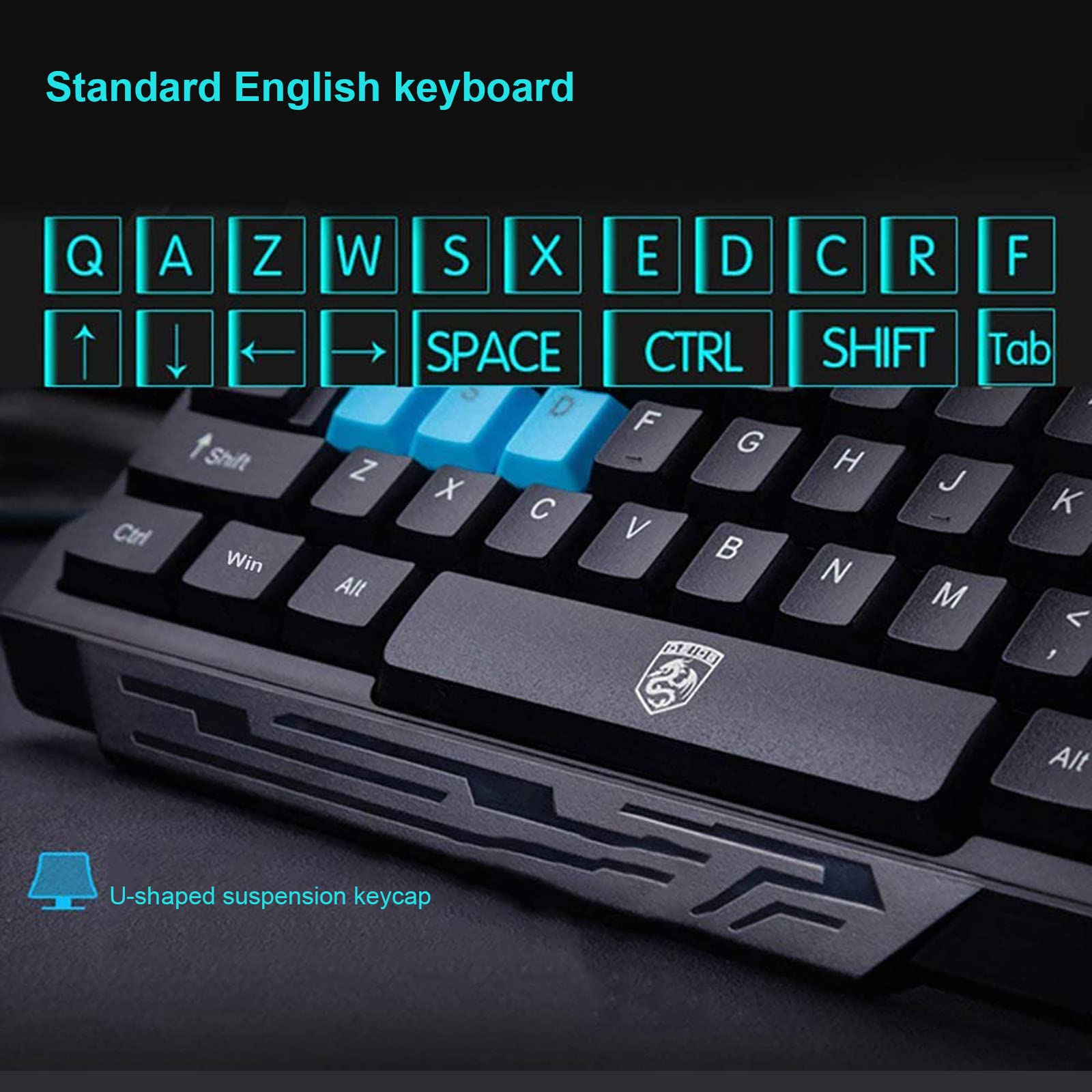 Wireless Keyboard and Mouse Combo - 2.4GHz Ergonomic USB Keyboard & Optical Mouse Set for PC, Laptop, Mac - Perfect for Home Office, Gaming & Study (White) | Comfortable Typing & Precise Cursor Control