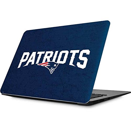 Officially Licensed NFL New England Patriots Distressed Laptop Skin Decal for MacBook Air 13.3 (2010-2017) - Protective Vinyl Cover for Work, School & Travel | Skinit Custom Design