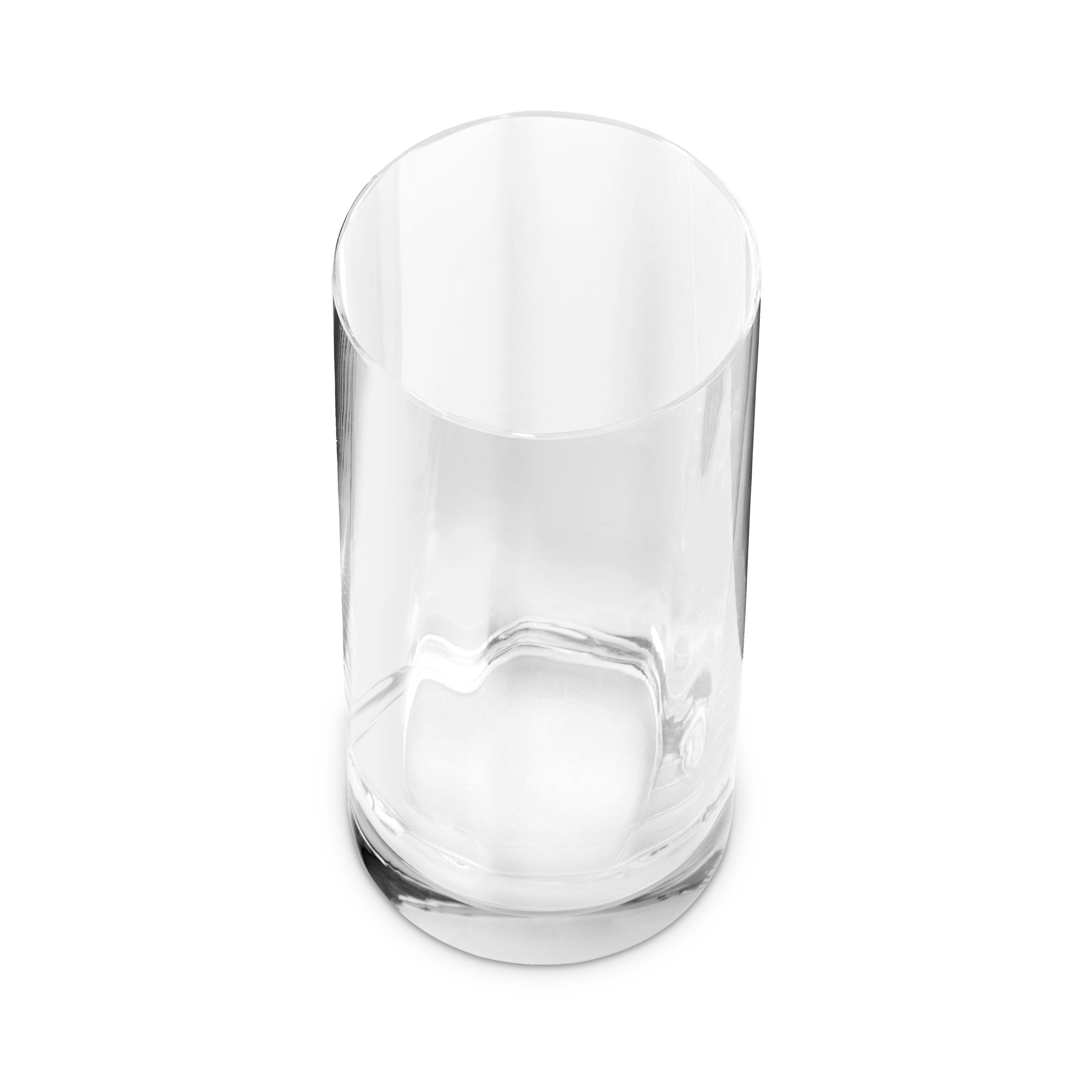 Premium Iris Highball Glasses Set of 4 - 16oz Crystal Clear Drinking Glasses for Cocktails, Juice & Iced Tea - Perfect for Home Bar, Parties & Entertaining
