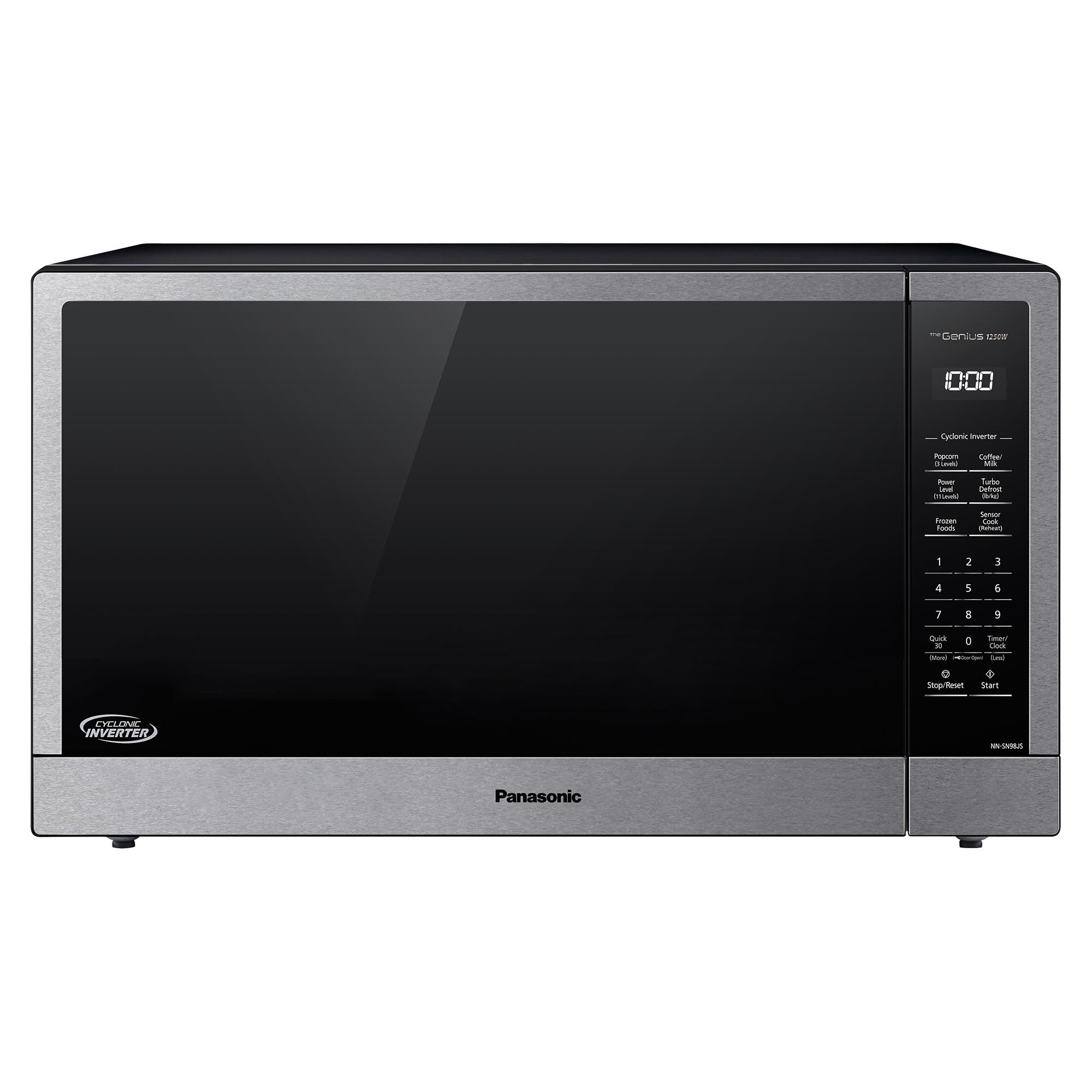 Panasonic NN-SN98JS 2.2 Cu. Ft. Stainless Steel Countertop Microwave Oven - Perfect for Small Kitchens, Dorms & Office Break Rooms