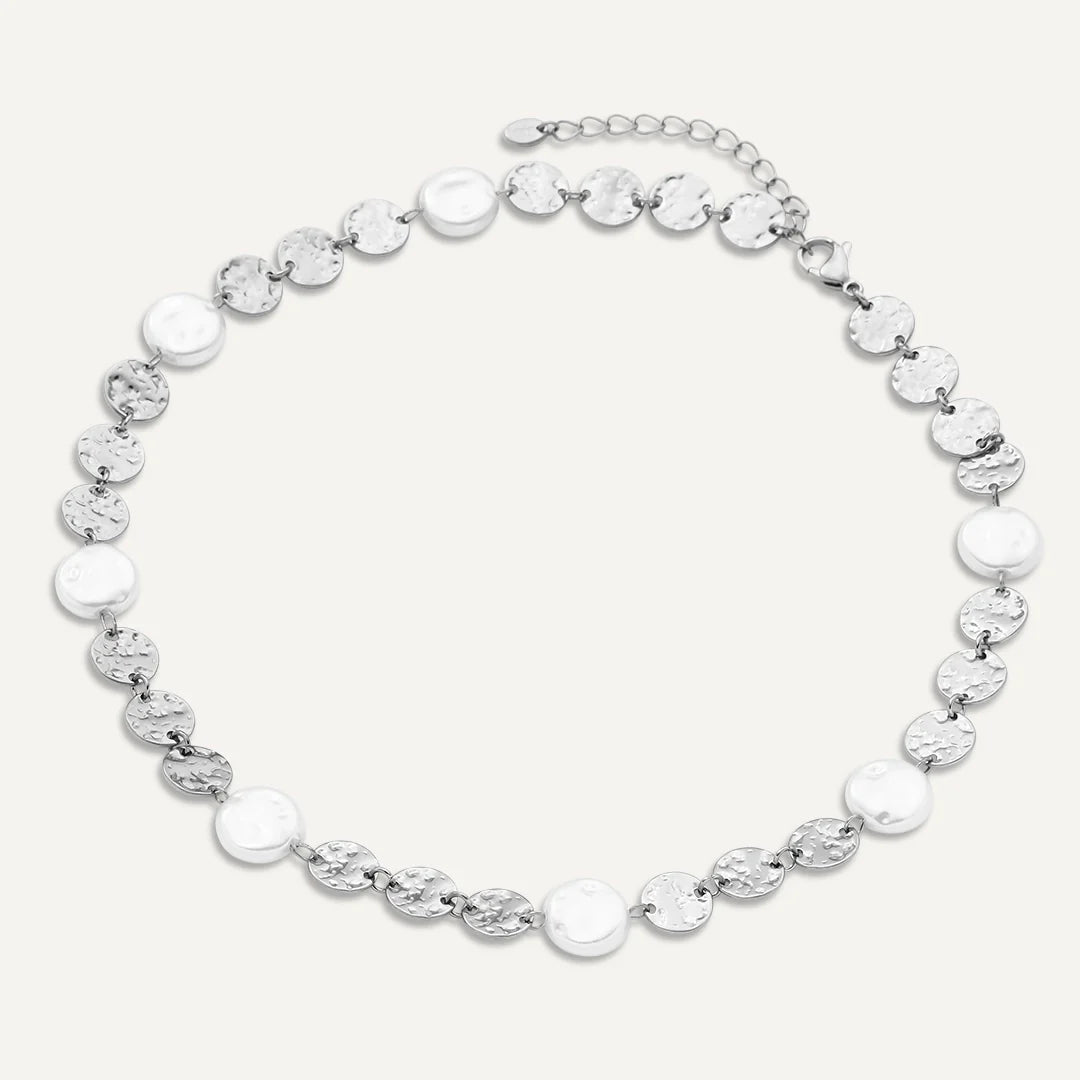 Elegant Promise Pearl Necklace in Sterling Silver - Perfect for Weddings, Anniversaries & Special Occasions
