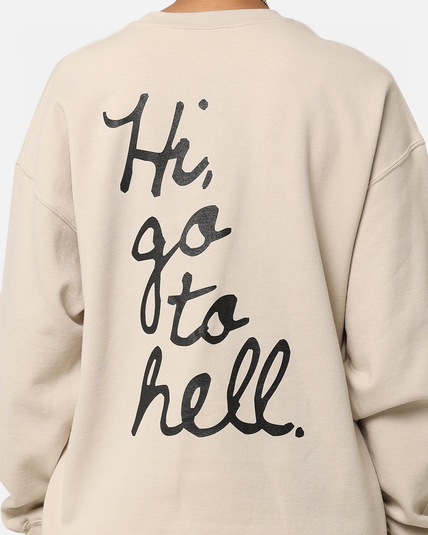American Thrift X Daria Daria Vintage Poster Crewneck Sweatshirt - Stone Wash Cotton Unisex Pullover for Casual Wear & Street Style Fashion