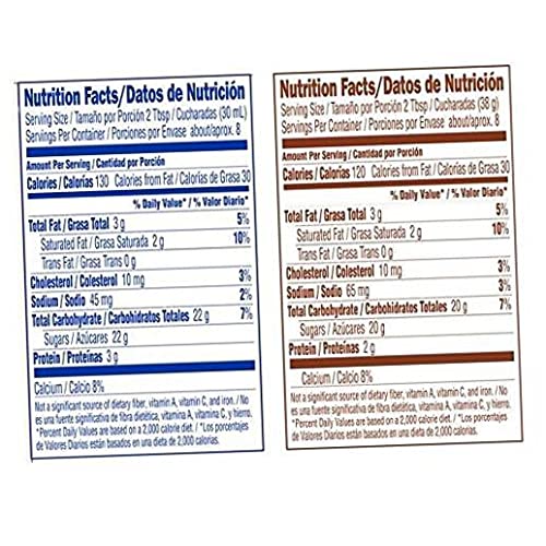 La Lechera Dulce de Leche & Sweetened Condensed Milk Combo Pack - 2 Cans (13.4oz Each) - Perfect for Baking, Desserts, Coffee & Latin Recipes