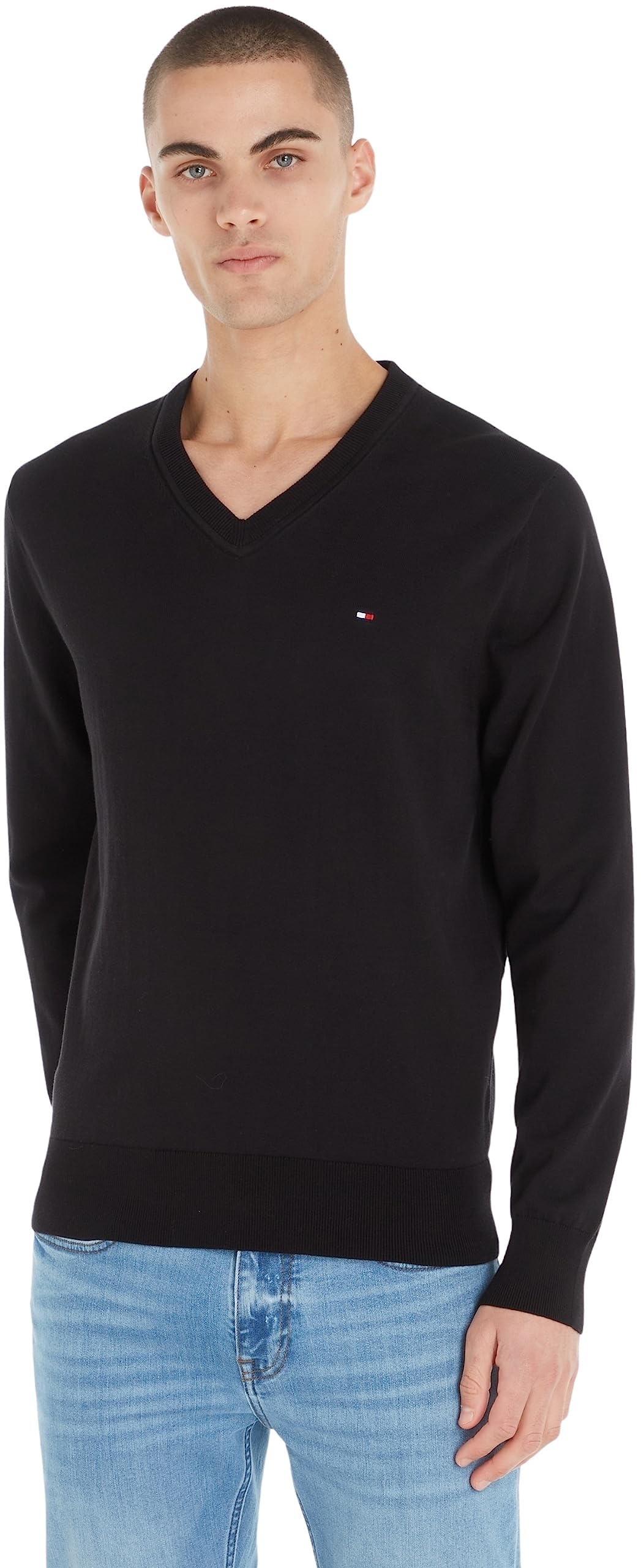 Tommy Hilfiger Men's Embroidered Logo Pullover - Casual Wear & Outings