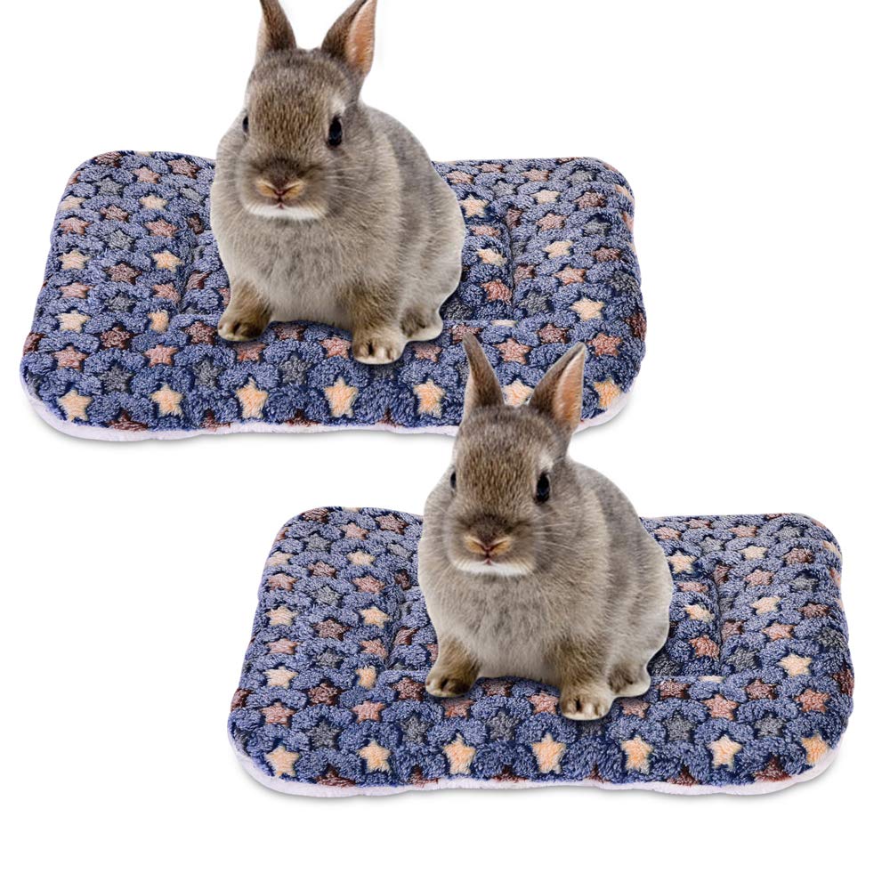 Premium Fleece Small Animal Bed - Soft Bunny Bed, Rabbit Mat, Guinea Pig & Hamster Warm Sleeping Pad for Squirrels, Hedgehogs, Chinchillas (13.7