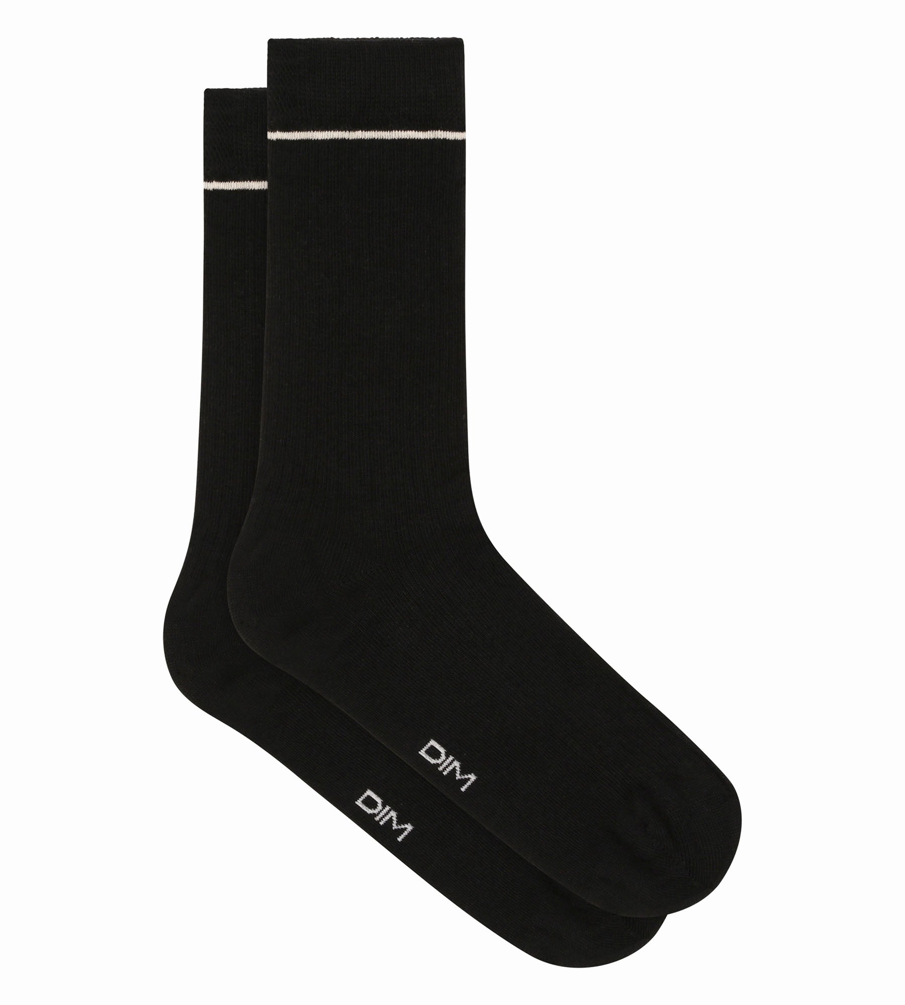 Black Ribbed Cotton Unisex Socks with Cream Dim Icons - Comfortable & Stylish for Everyday Wear, Work, and Casual Outfits