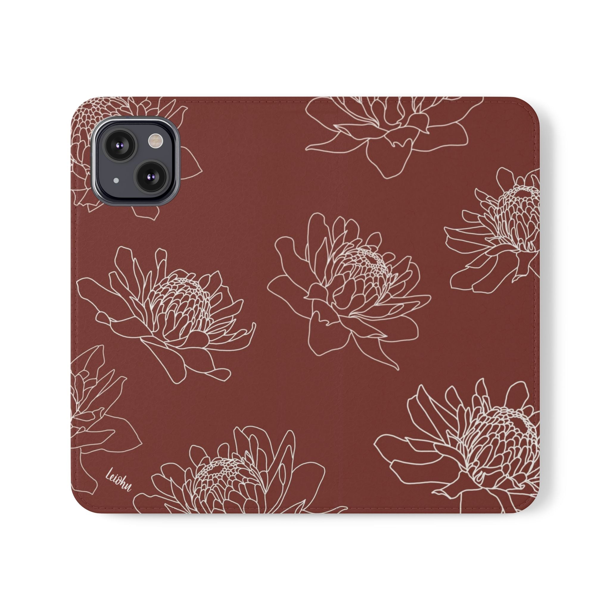 Torch Ginger Folio Case - Elegant & Durable Phone Cover for iPhone & Samsung - Perfect for Travel, Work & Everyday Use