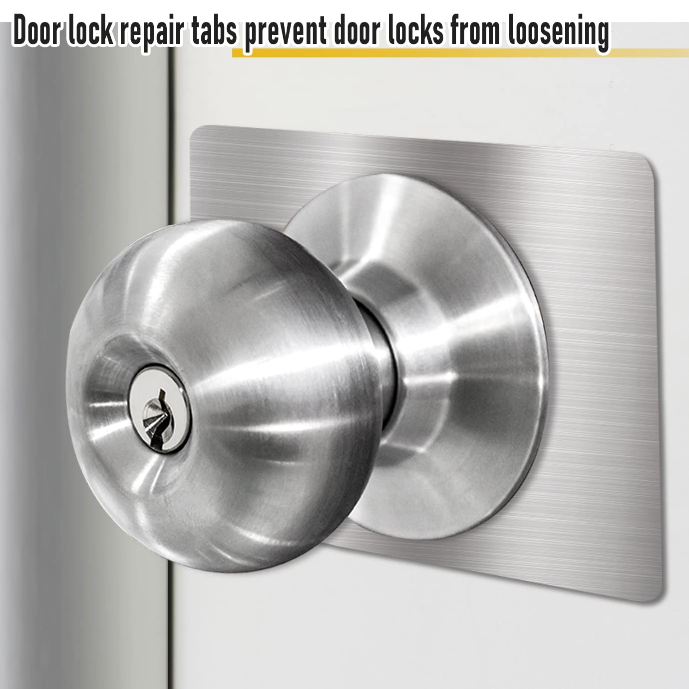 6-Pack Stainless Steel Door Lock Repair Kit - Secure Wobbly Handles & Locks for Home Safety