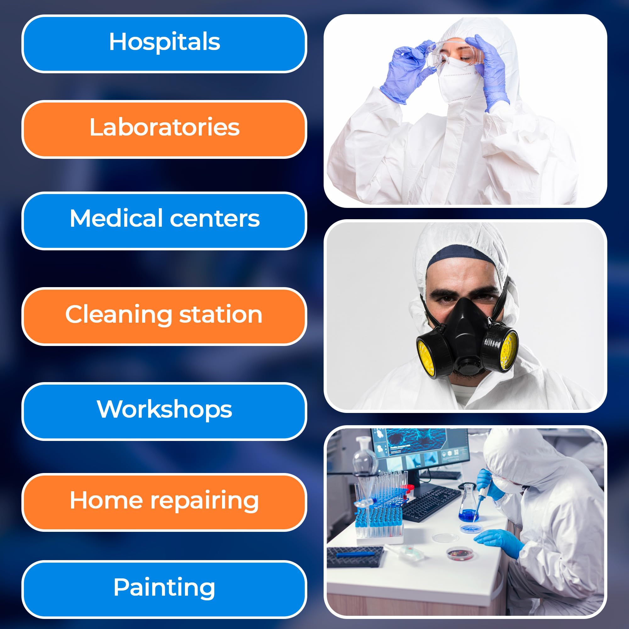 EZGOODZ White Disposable Coveralls with Hood - 25 Pack Hazmat Suits (Size M) | 60 GSM Microporous Painters Suit | Elastic Wrists & Ankles | Waterproof Protective Coveralls for Painting, Construction, Chemical Handling & Industrial Work