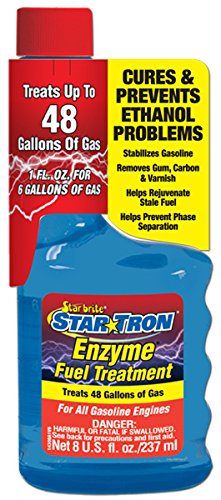 Star Tron Enzyme Fuel Treatment (8 oz) - Gas & Diesel Additive for Cleaner Engine, Better MPG - Use for Cars, Trucks, Boats & Motorcycles