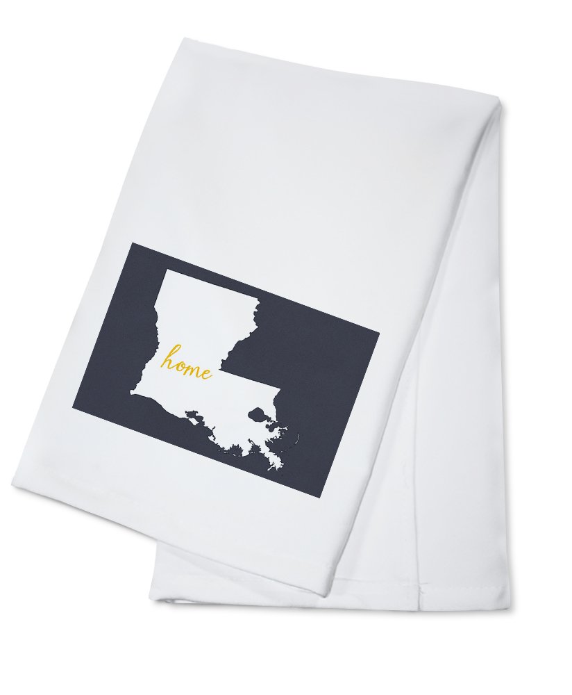 Louisiana Home State Cotton Tea Towel - 100% Premium Cotton Decorative Hand Towel for Kitchen, Bathroom & Home Decor - Perfect for Cooking, Cleaning and Gifting