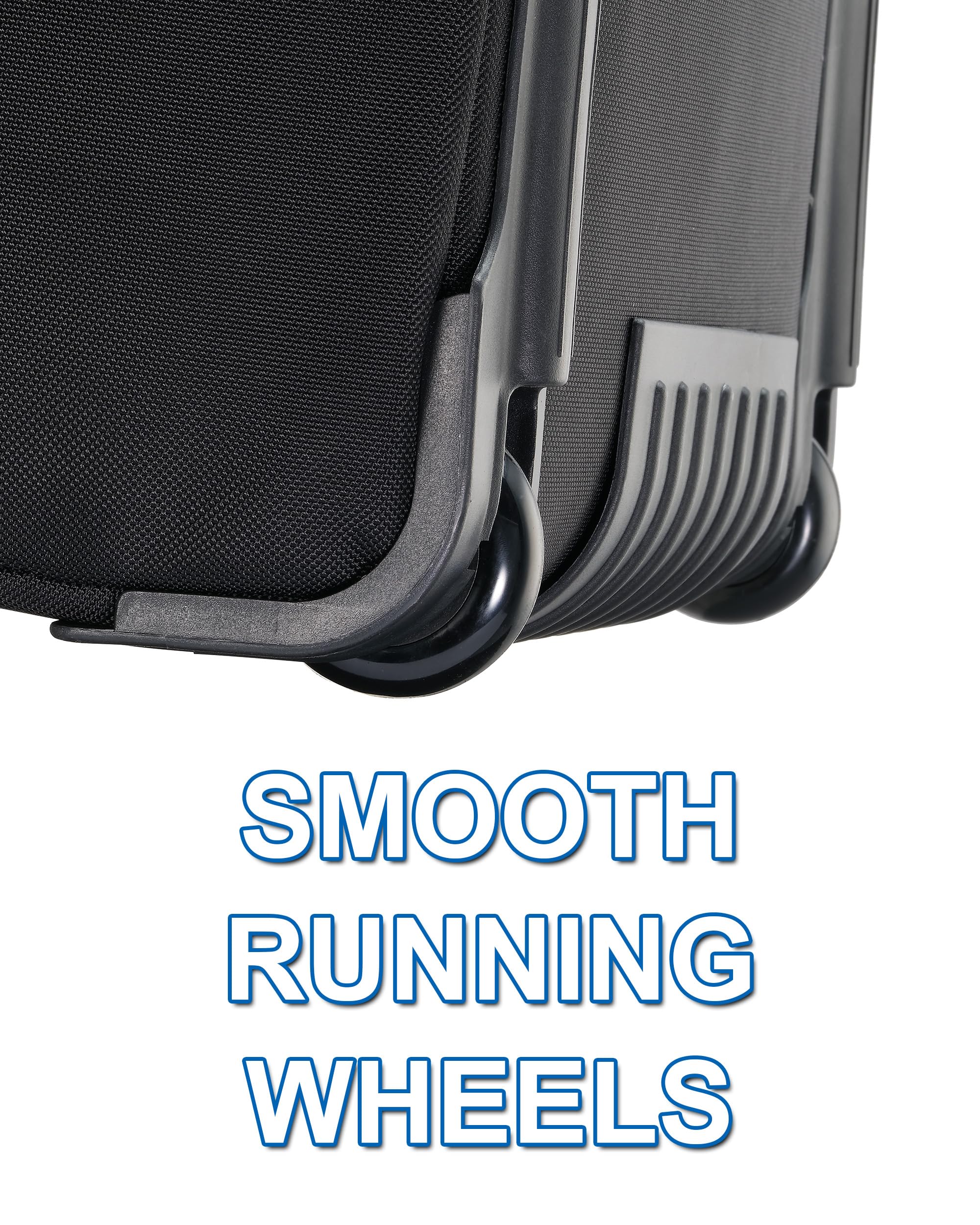 TUSA Large Rolling Suitcase - Durable Travel Luggage with Smooth Wheels for Airports, Business Trips & Vacations