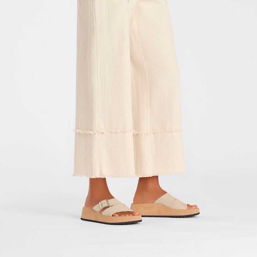 Birkenstock Almina Nubuck Leather Sandals for Women - Comfortable Arch Support Footbed | Perfect for Summer, Beach, and Casual Wear