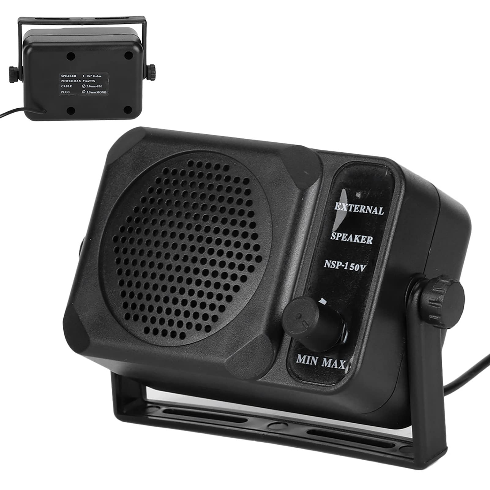 CB Radio Speakers NSP-150V - High Quality Car Radio Speaker Transceiver for Amateur Broadcasting & Two-Way Radios | Perfect for Truckers, Off-Roading & Emergency Communication