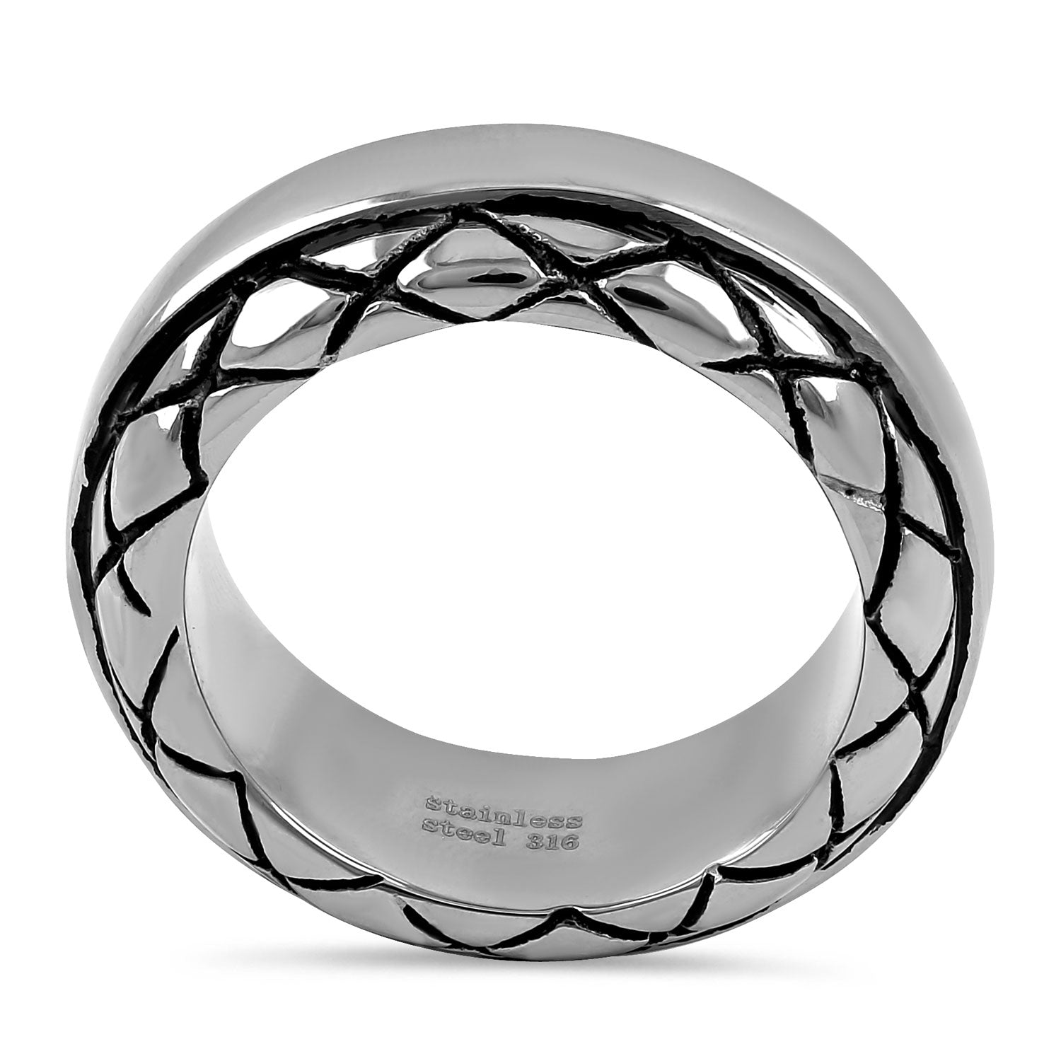 Exotic Stainless Steel Band Ring for Men & Women - Trendy Boho Jewelry for Parties, Weddings & Everyday Wear