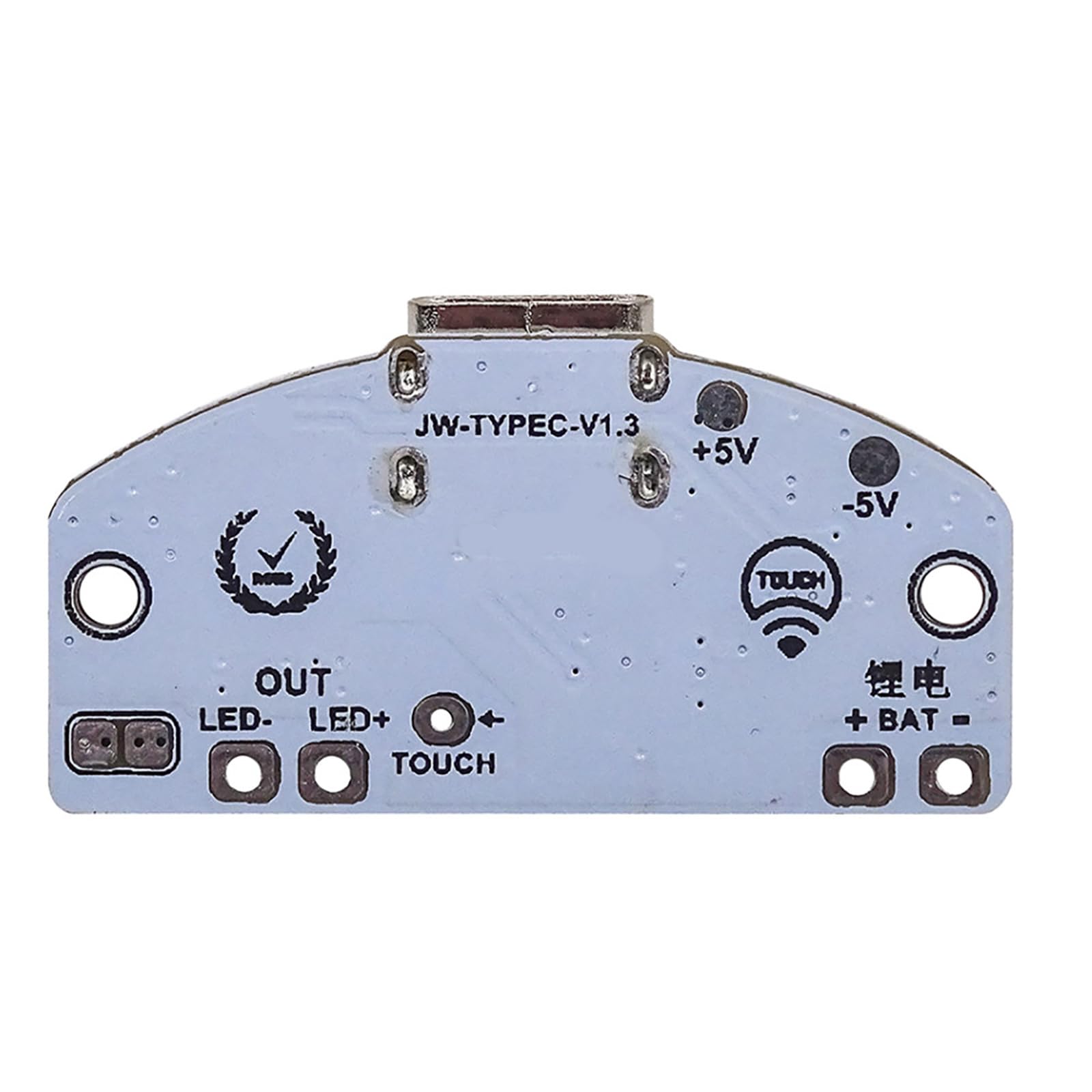 USB-C Touch Dimming Night Light - 3-Level Brightness Adjustable LED Table Lamp Circuit Board for Bedroom, Nursery, Office Desk Decor