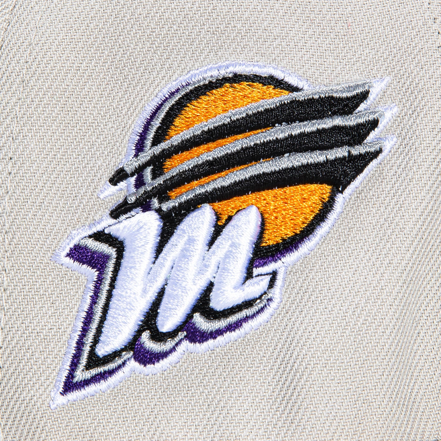 New Era 59Fifty WNBA Phoenix Mercury Snapback Hat with Embroidered Logo Patch - Light Orange Stone | Official Licensed Cap for Basketball Fans & Streetwear Fashion