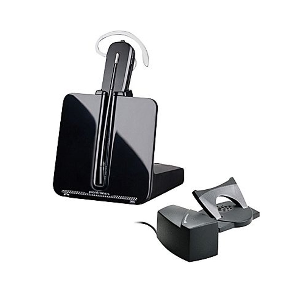 Plantronics 84693-11 CS540 Wireless Headset with HL10 Handset Lifter - Noise Cancelling Office Headset for Call Centers, Business Phones & Remote Work