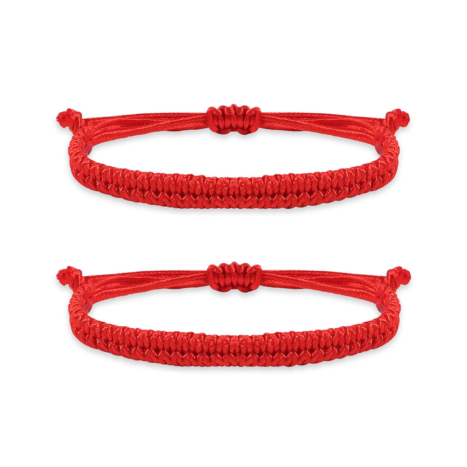 Handmade Red String Kabbalah Protection Bracelet for Women - Adjustable Braided Cord Friendship Bracelet, Good Luck Amulet & Mexican Yarn Bracelet Pack | Perfect for Spiritual Protection, Gifts & Daily Wear