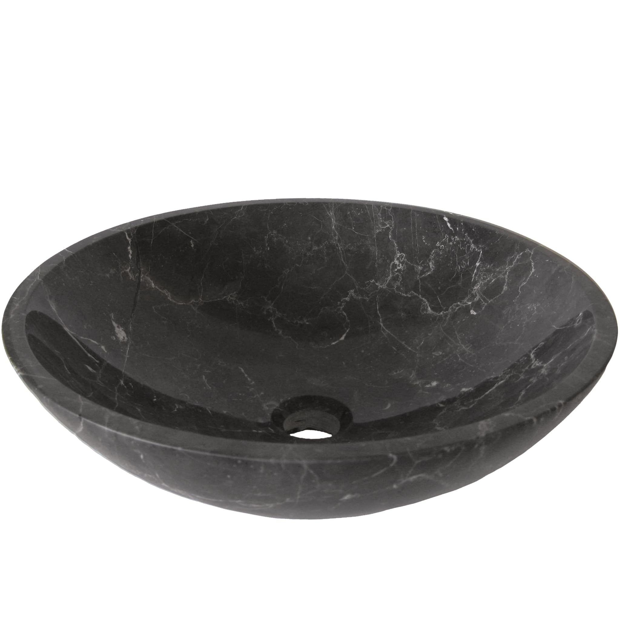 Novatto NOSV-CM Modern Vessel Bathroom Sink - Ceramic Above Counter Bath Sink for Vanity, Powder Room & Guest Bathroom Decor